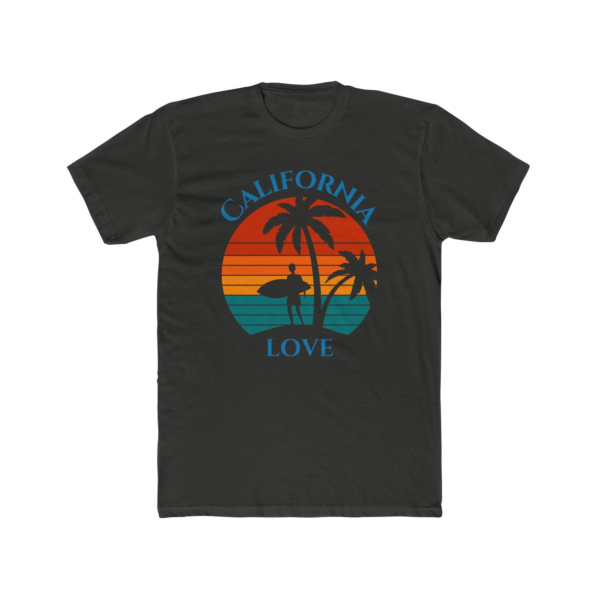 California Love - Men's Cotton Crew Tee Shirt - T&L Apparel Store