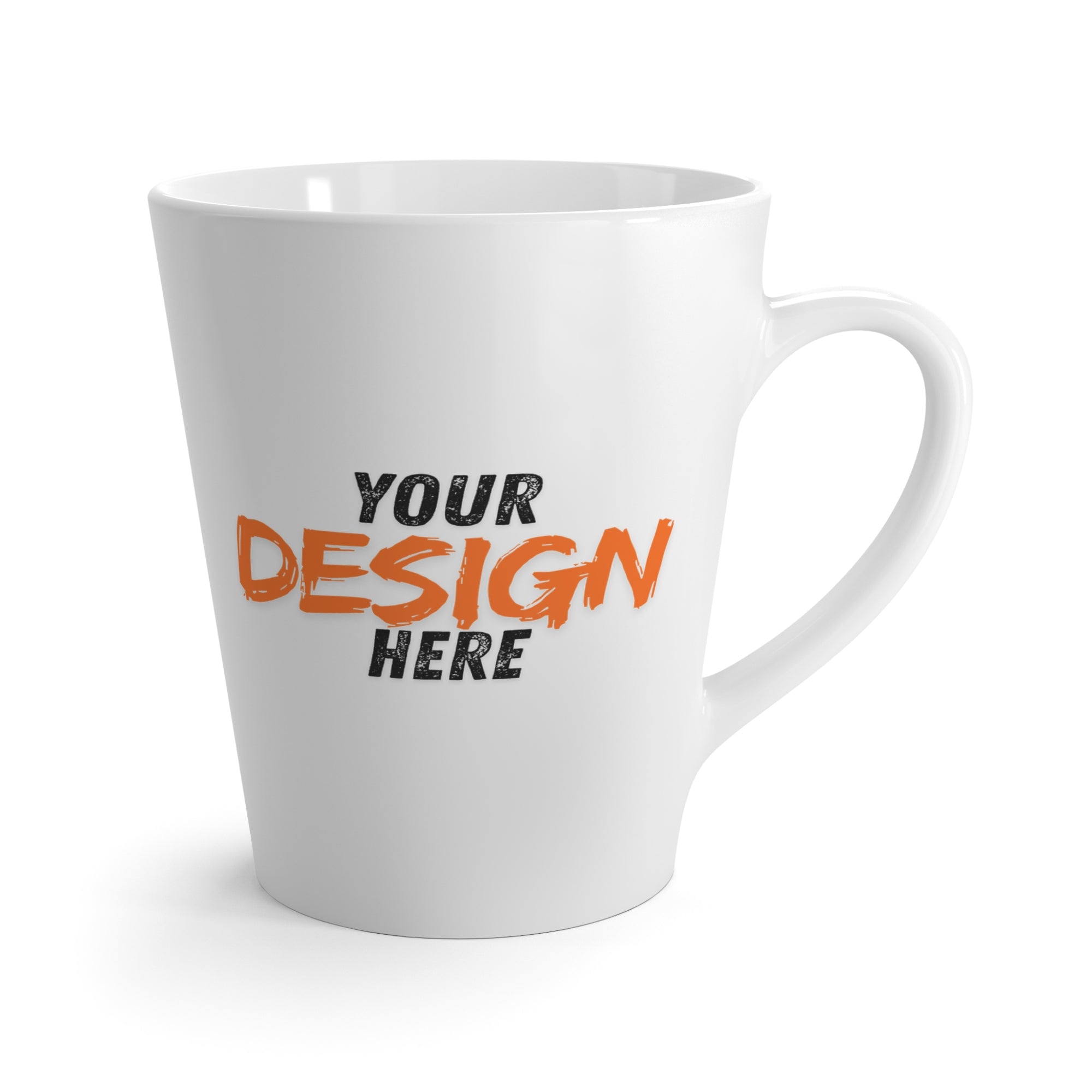 Latte Mug — Custom Your Design Here Coffee Cup (Personalized Logo or Text) Mug