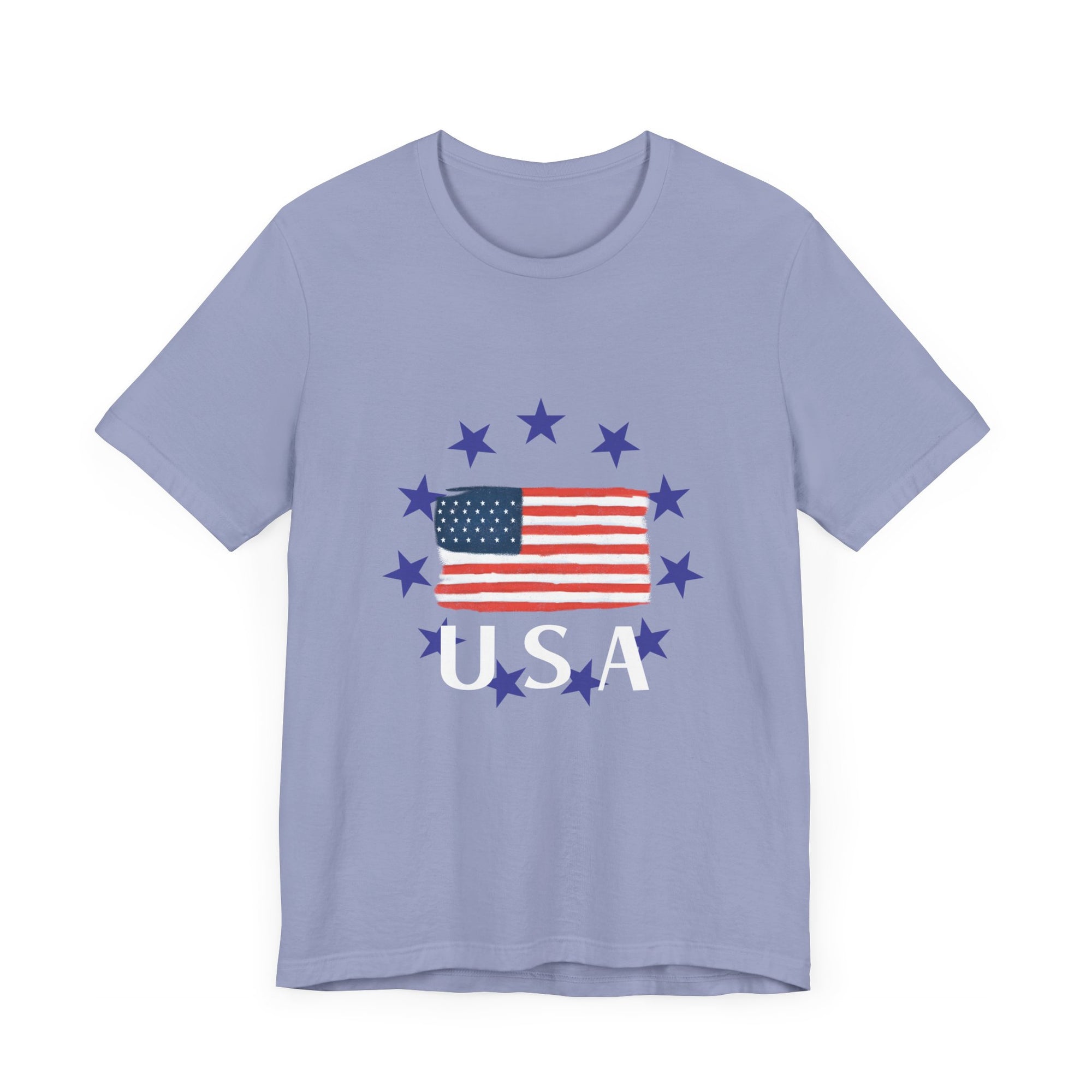 USA Womens Jersey Short Sleeve Tee Shirt - T&amp;L Apparel Store