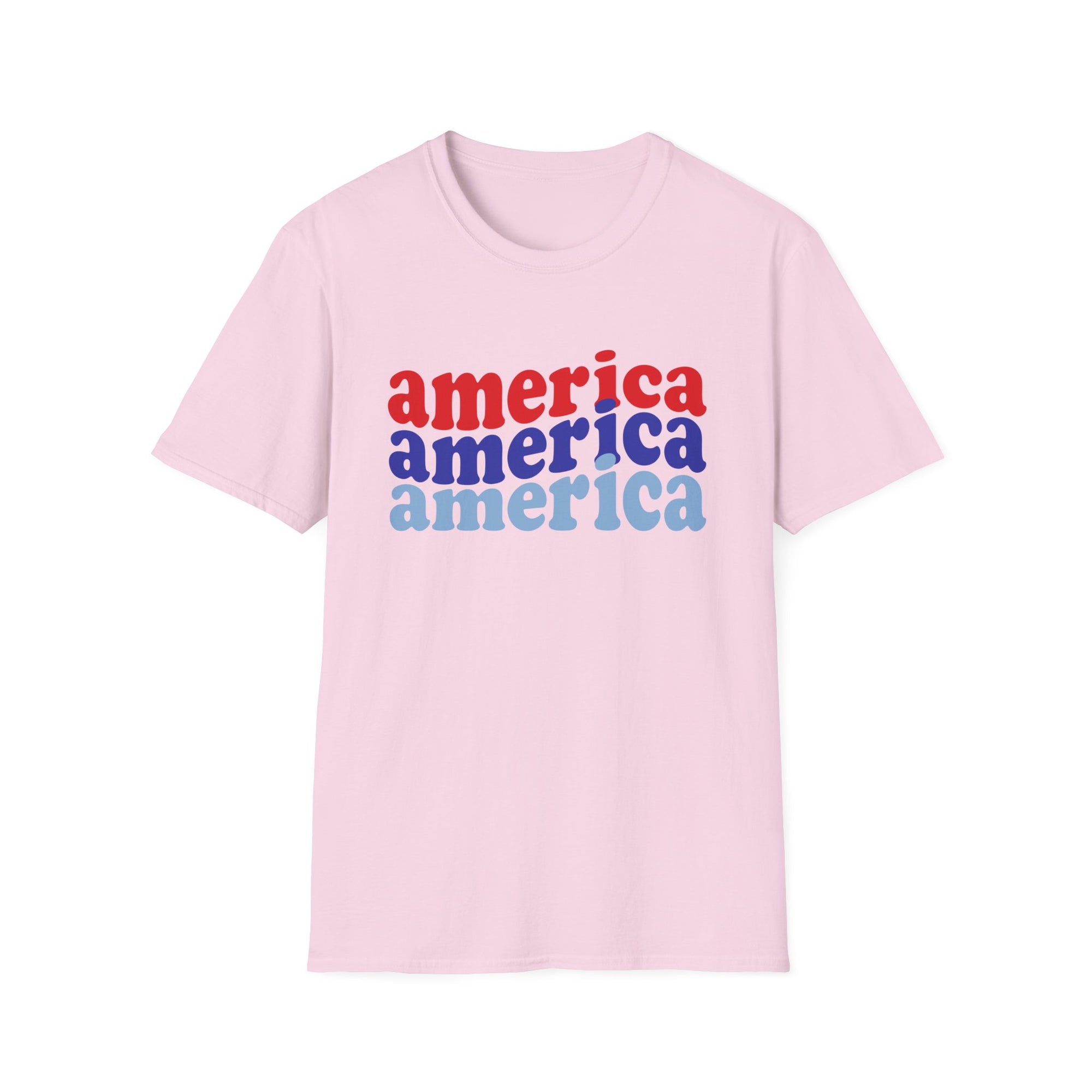 AMERICA AMERICA Women&#39;s Softstyle T-Shirt - T&amp;L Apparel Store