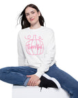 Pink Thankful - Women's Drop Shoulder Sweatshirt