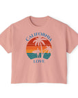 California Love - Women's Cropped Boxy Tee Shirt - T&L Apparel Store