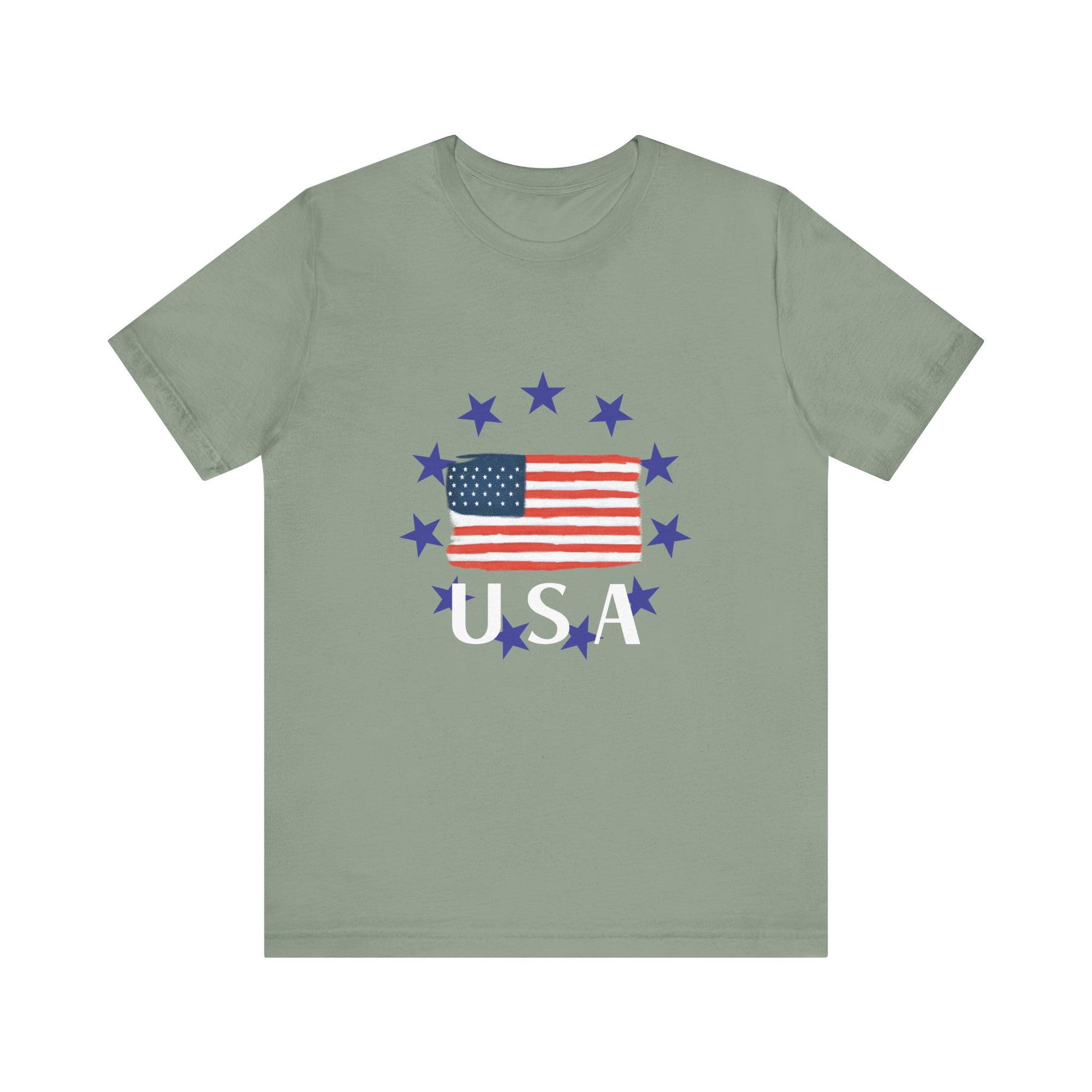 USA Womens Jersey Short Sleeve Tee Shirt - T&L Apparel Store