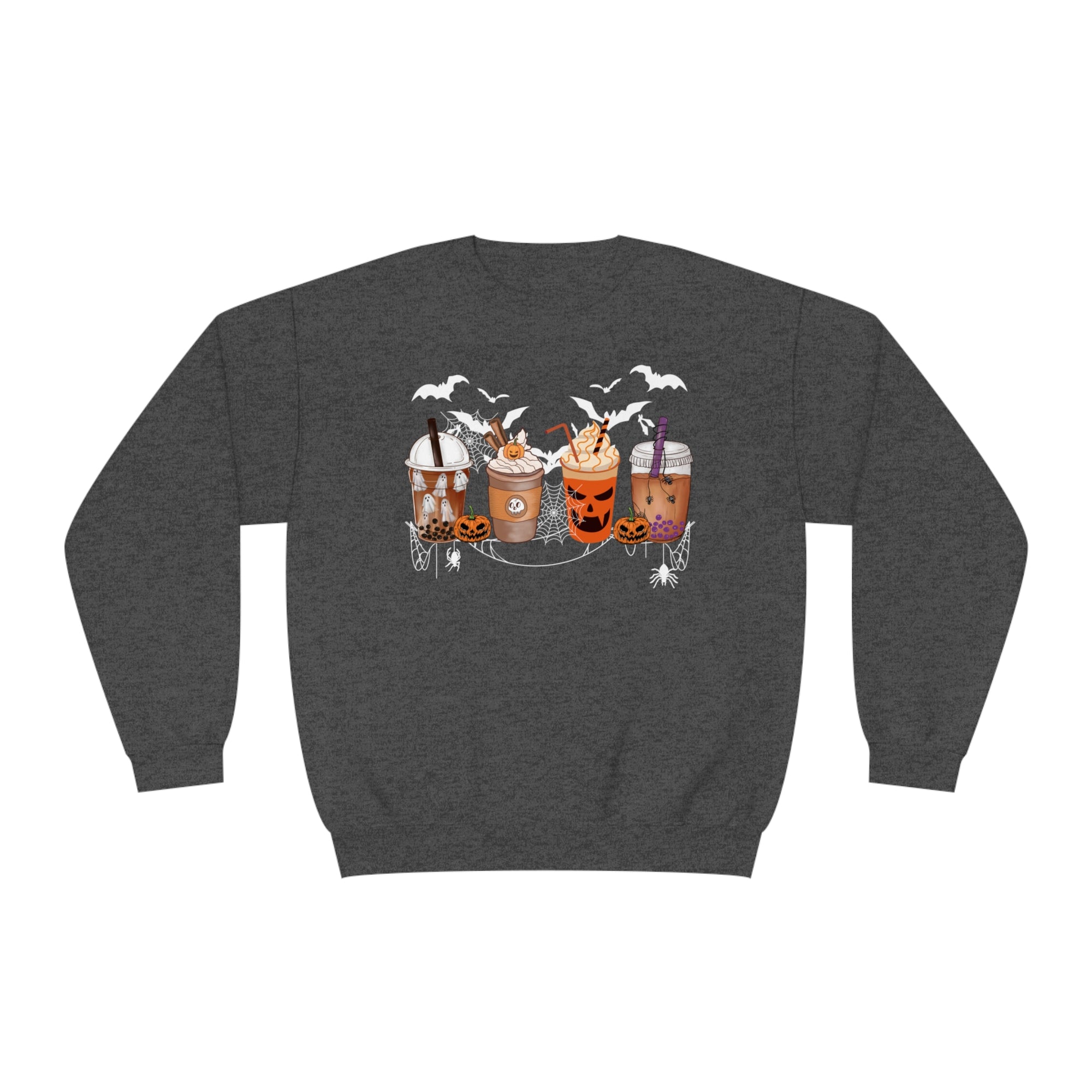 Halloween Coffee Time - Unisex NuBlend® Crewneck Sweatshirt - T&L Apparel Store