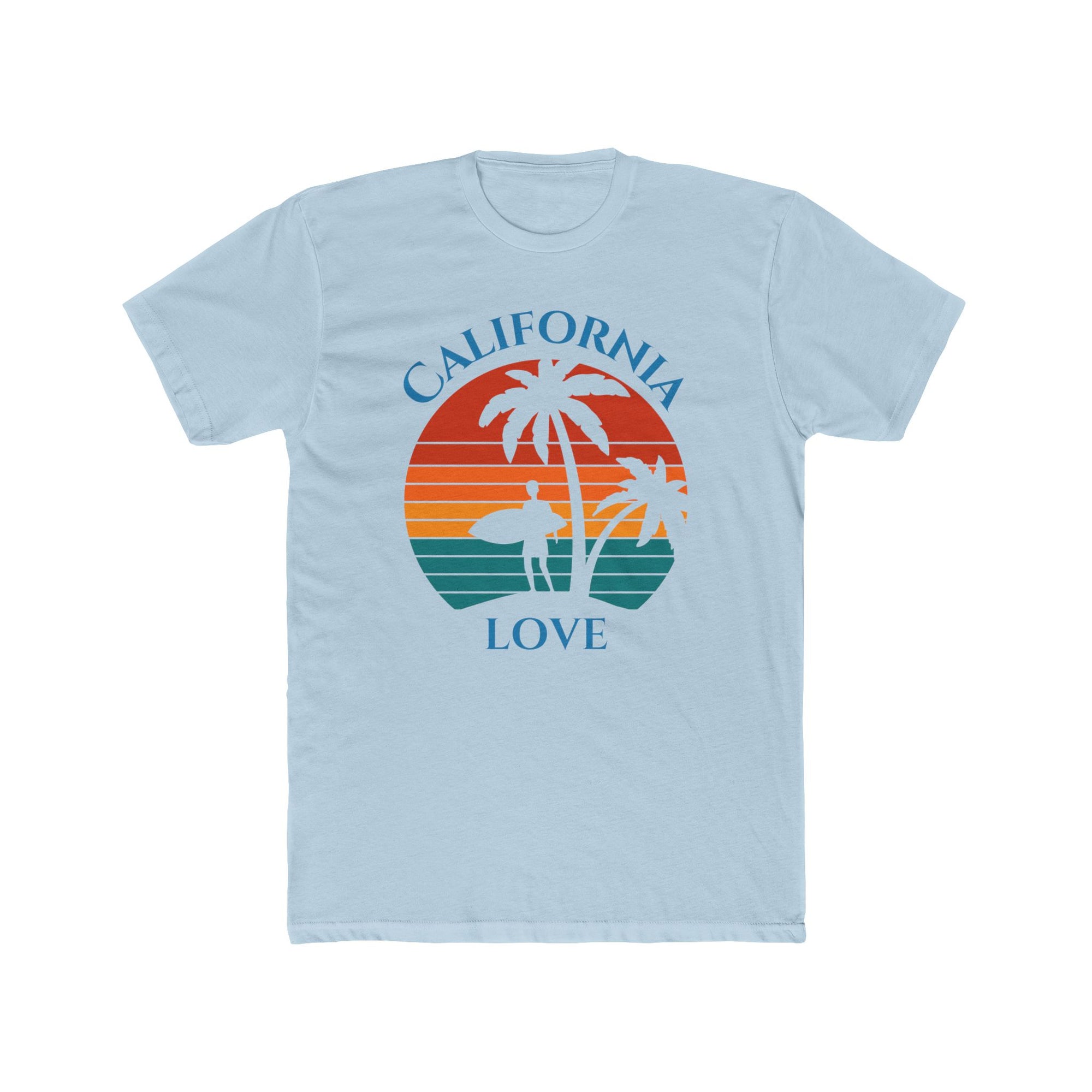 California Love - Men's Cotton Crew Tee Shirt - T&L Apparel Store