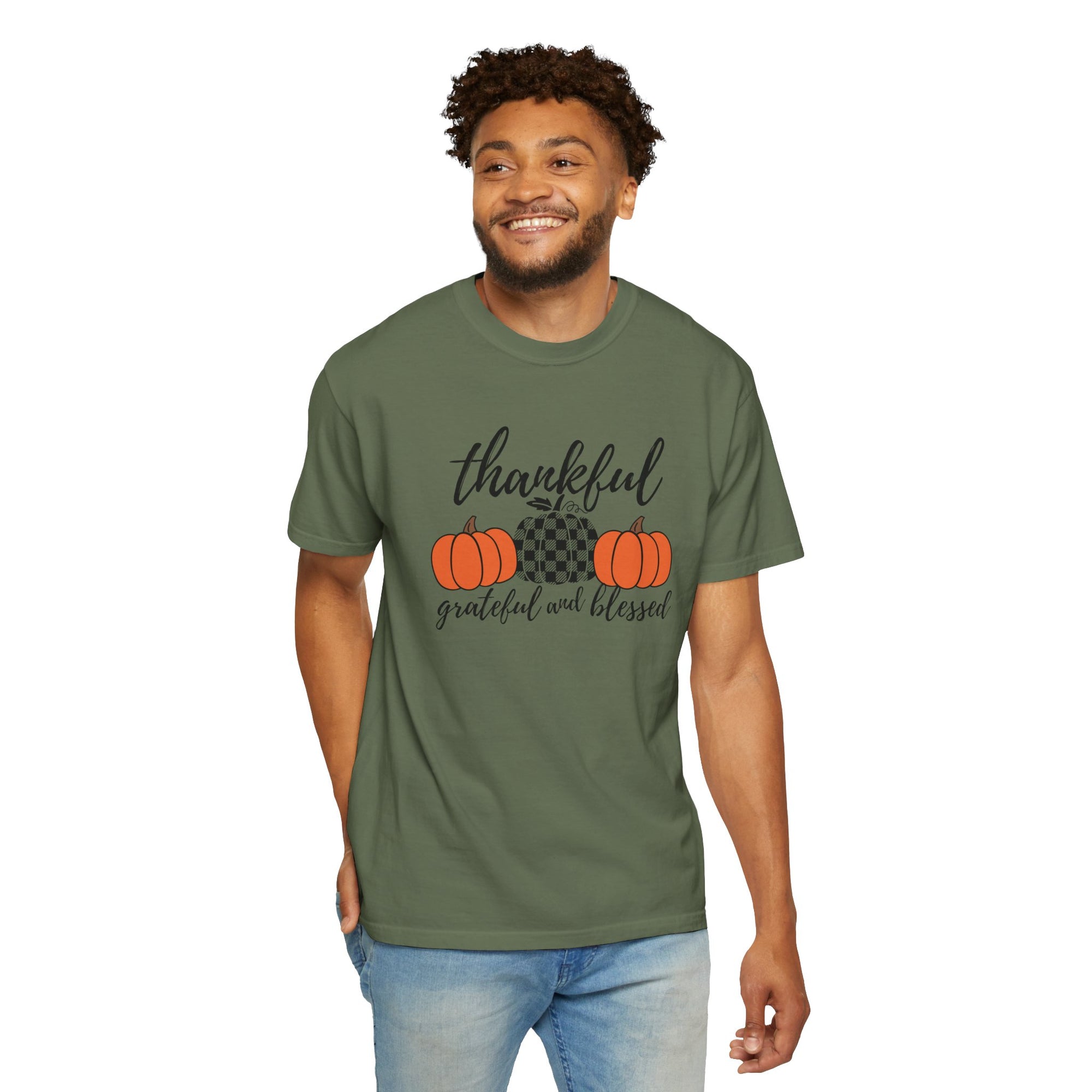 Thankful Grateful Blessed - Garment-Dyed T-shirt