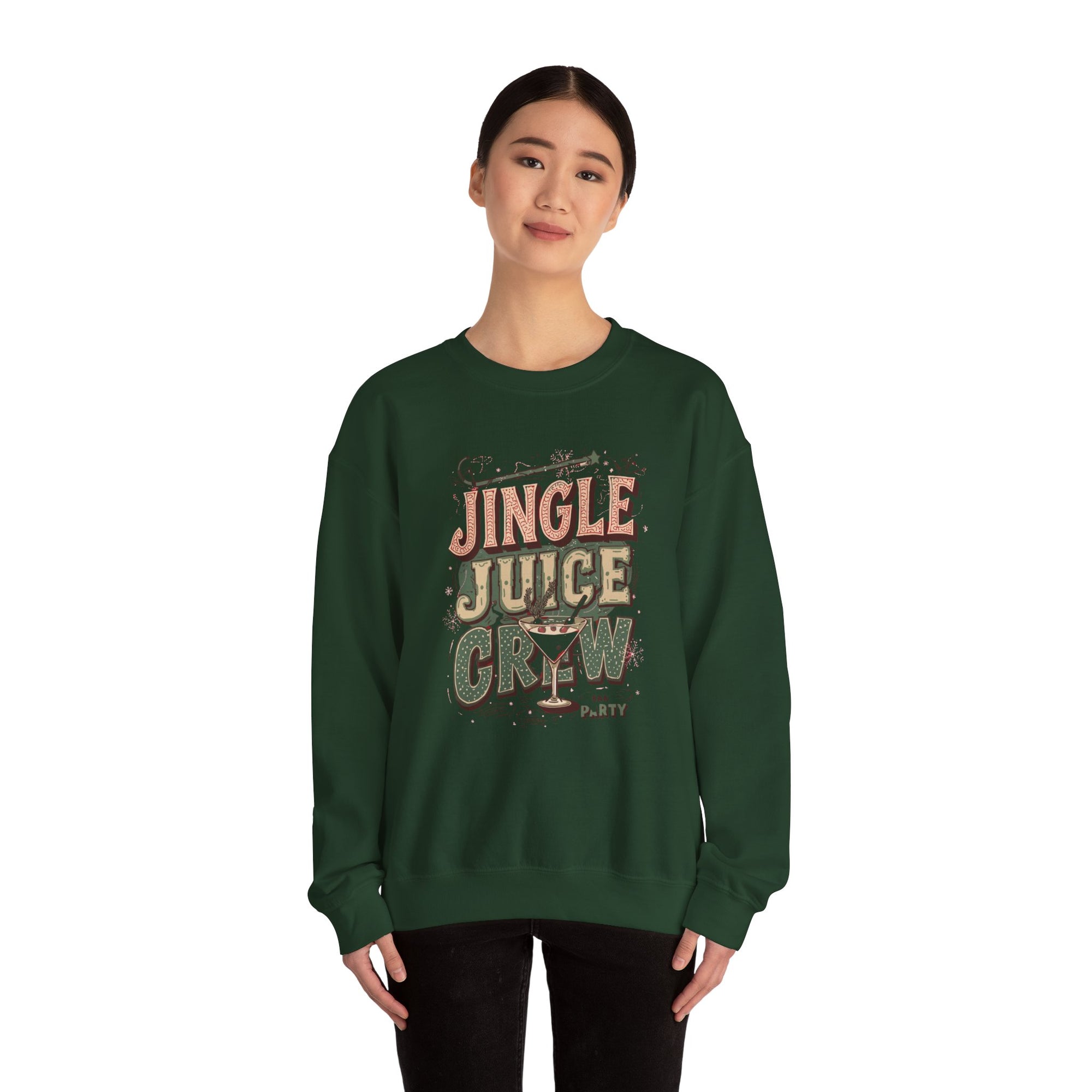 Jingle Juice Crew Sweatshirt – Funny Holiday Party Sweatshirt