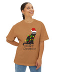 Christmas Meowly Oversized Tee - Furbaby Lover Tee Shirt