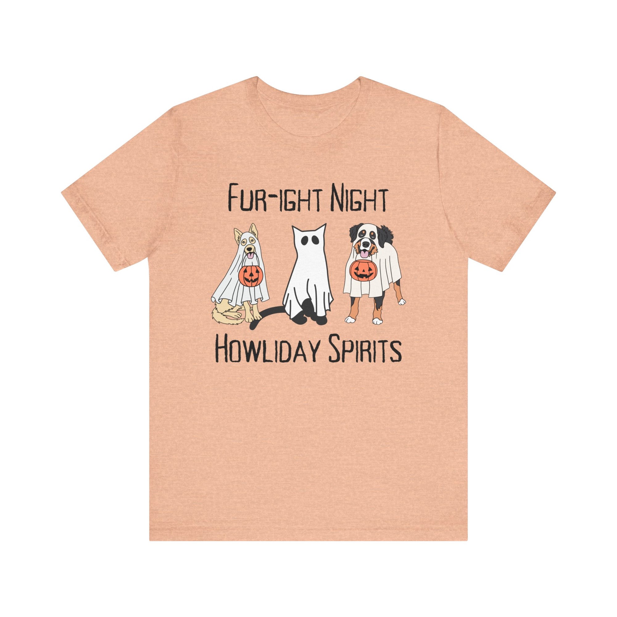 Fur-ight Night Howliday Spirit - Unisex Relax Jersey Short Sleeve Tee - T&amp;L Apparel Store