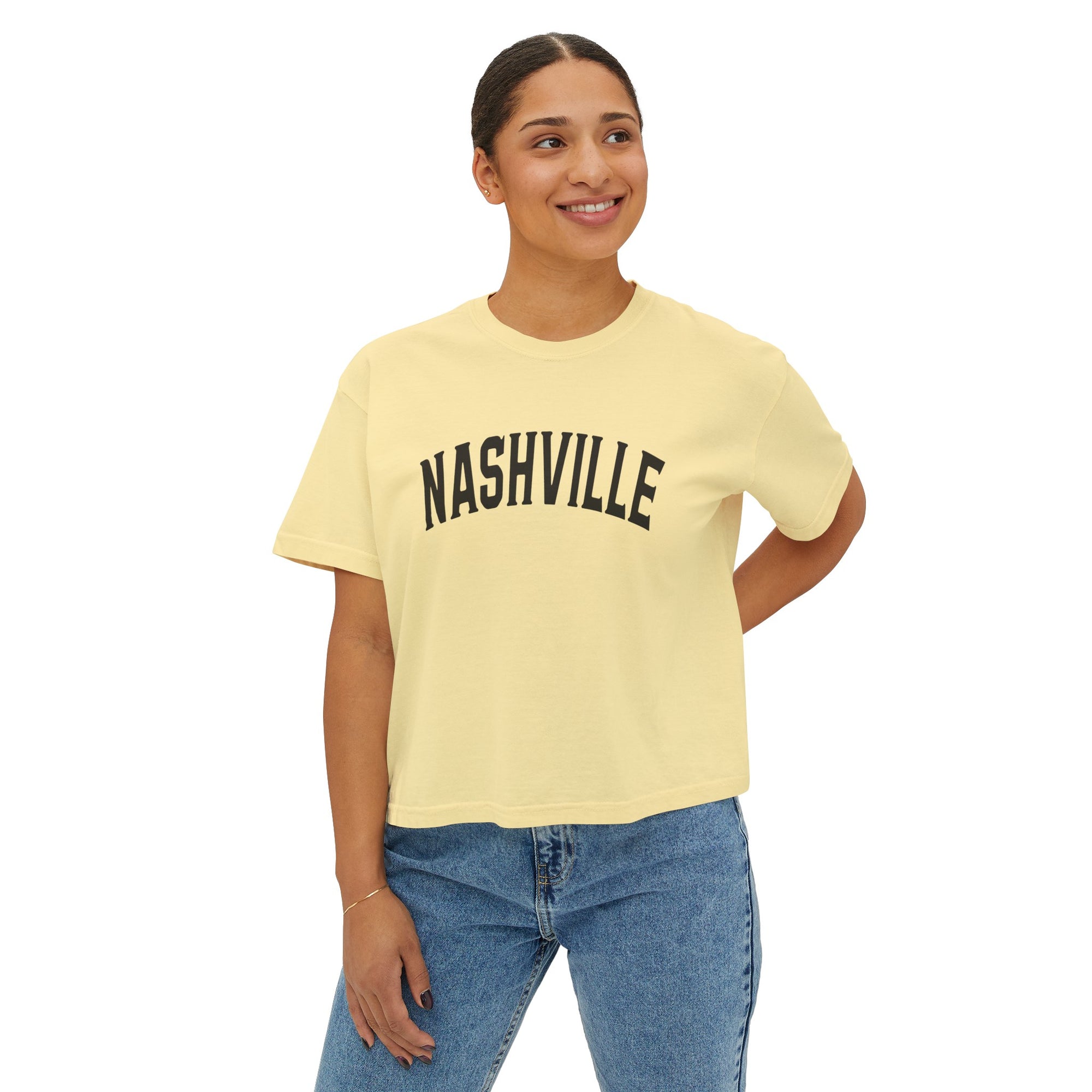 NASHVILLE Women&#39;s Boxy Tee - T&amp;L Apparel Store