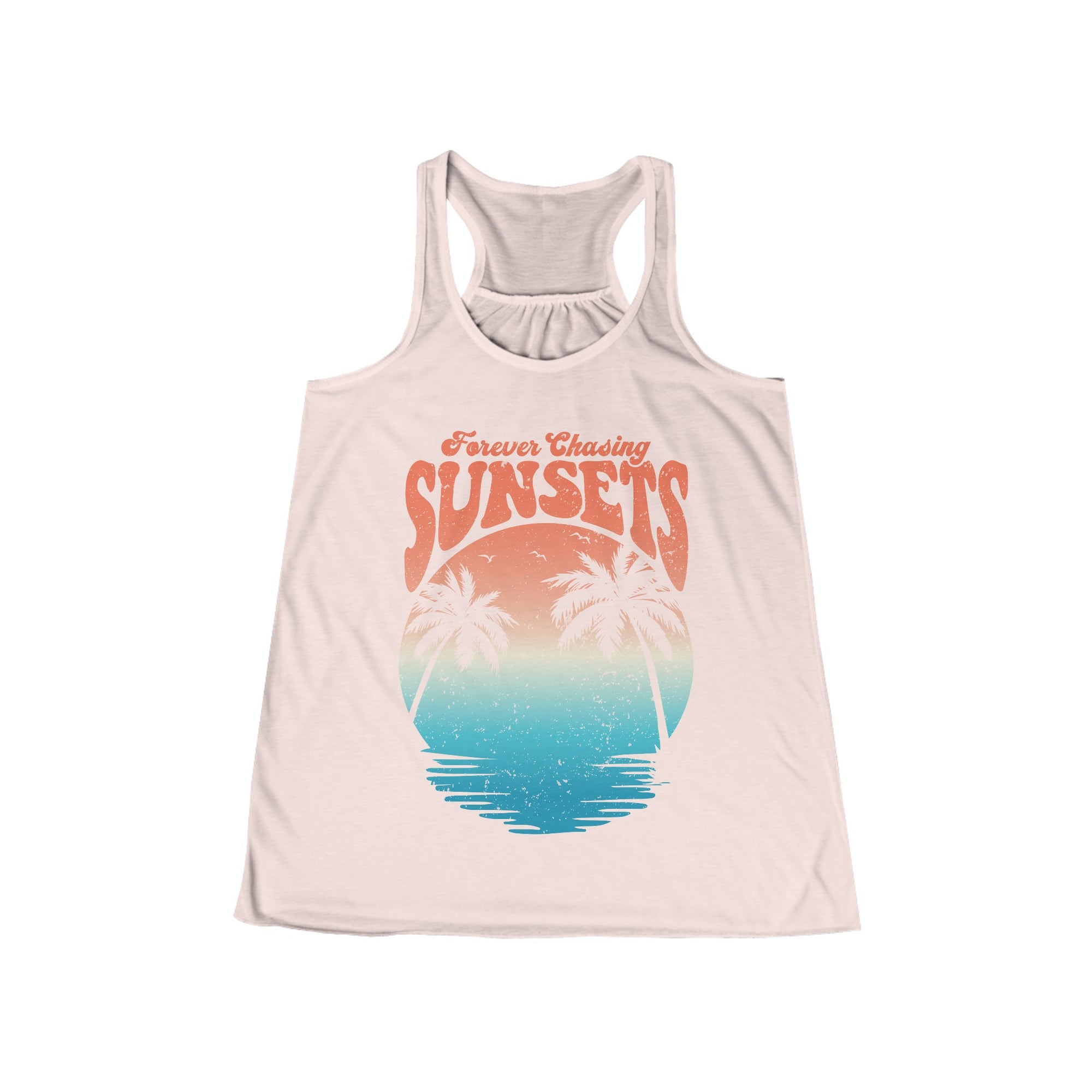 CHASING SUNSET Women&#39;s Flowy Racerback Tank - T&amp;L Apparel Store