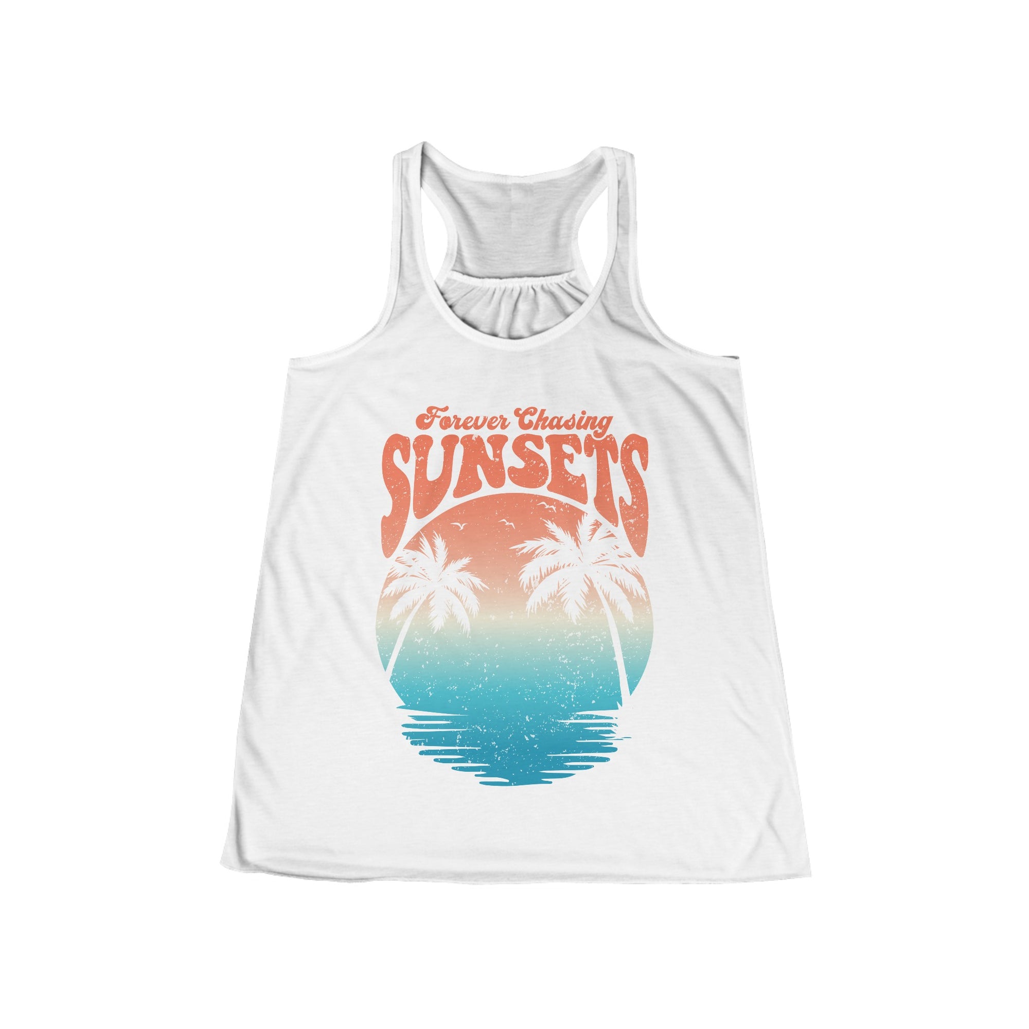 CHASING SUNSET Women's Flowy Racerback Tank - T&L Apparel Store