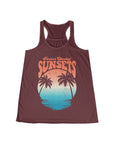 CHASING SUNSET Women's Flowy Racerback Tank - T&L Apparel Store