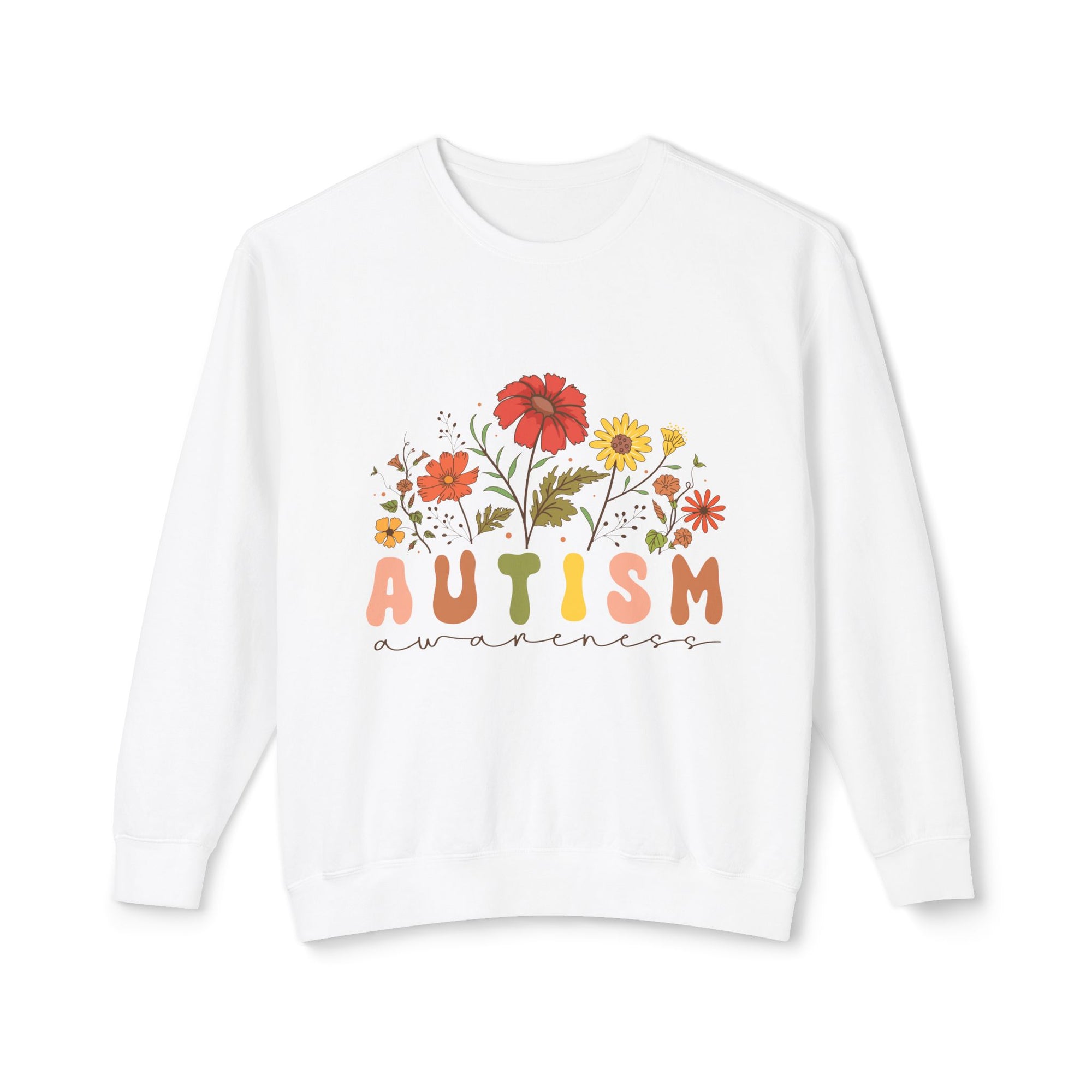 AUTISM Awareness Unisex Lightweight Crewneck Sweatshirt - T&L Apparel Store