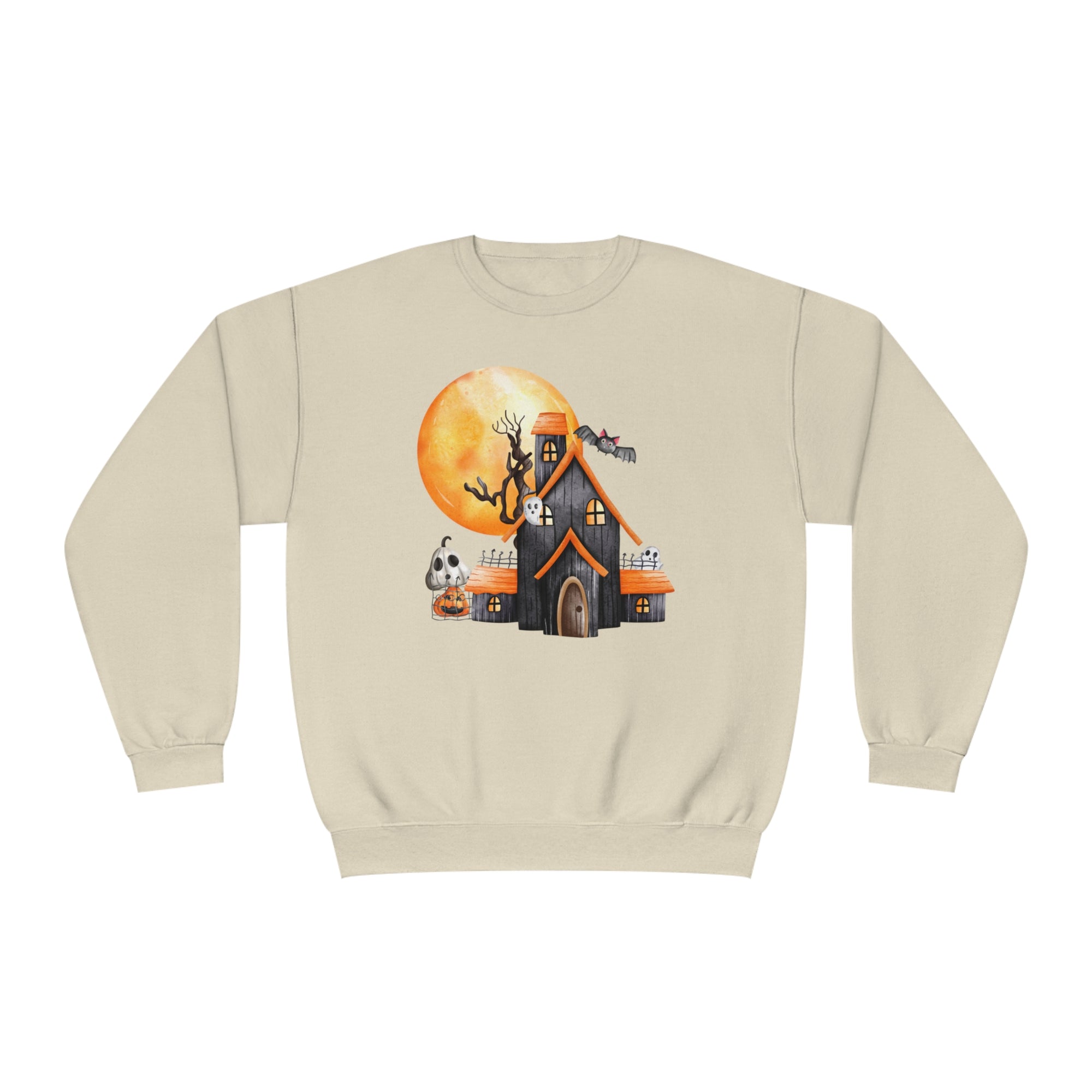 Haunted House - Unisex NuBlend® Crewneck Sweatshirt - T&amp;L Apparel Store