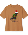 Christmas Meowly Oversized Tee - Furbaby Lover Tee Shirt