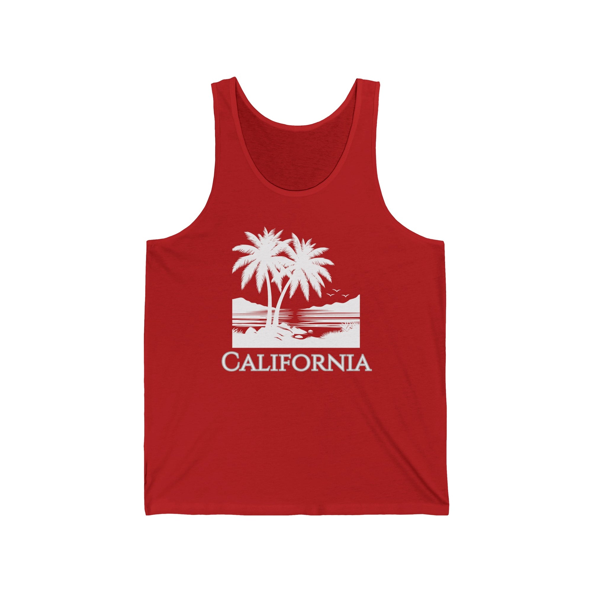 California - Women&#39;s Jersey Tank Top - T&amp;L Apparel Store