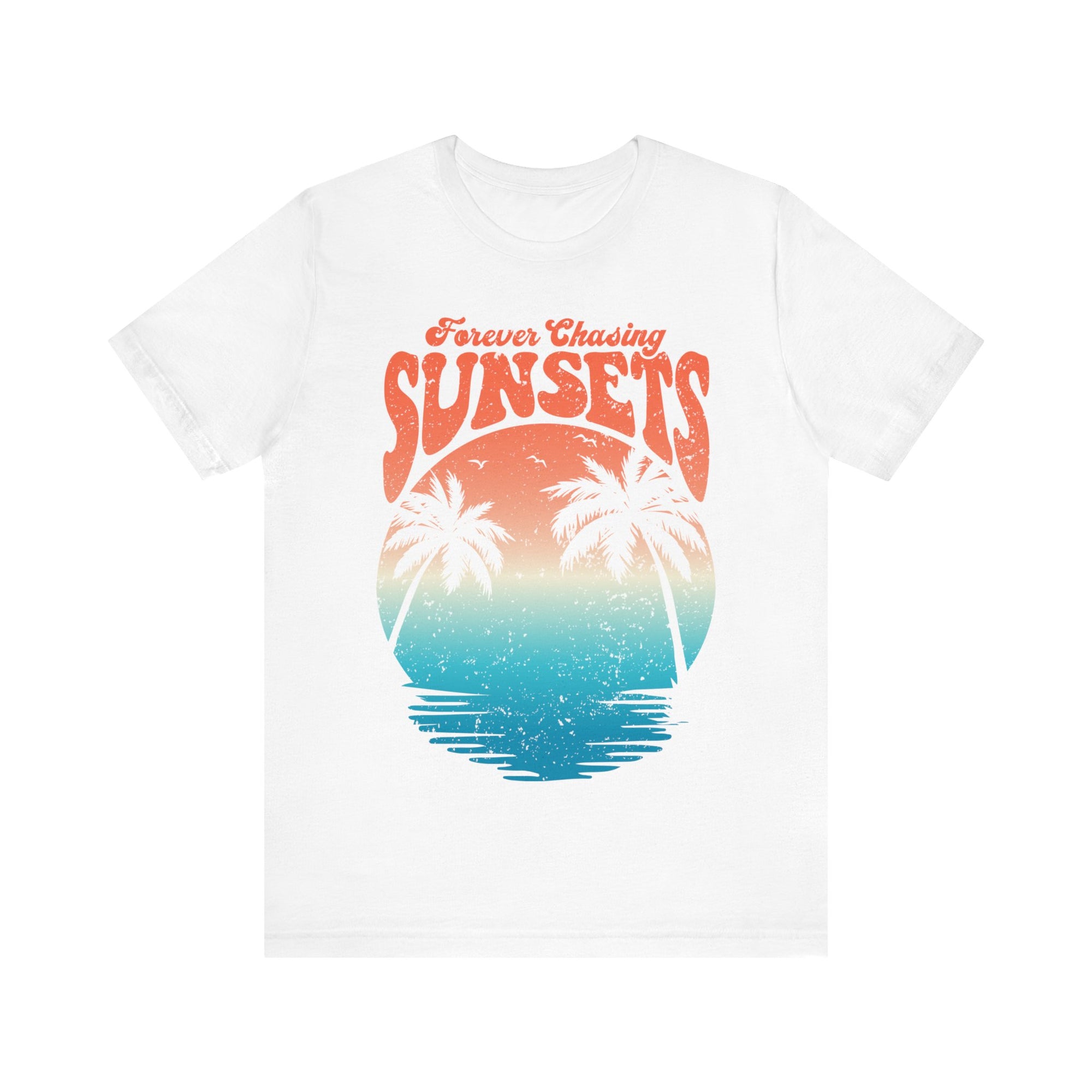 CHASING SUNSET Women's Relaxed Short Sleeve Tee - T&L Apparel Store