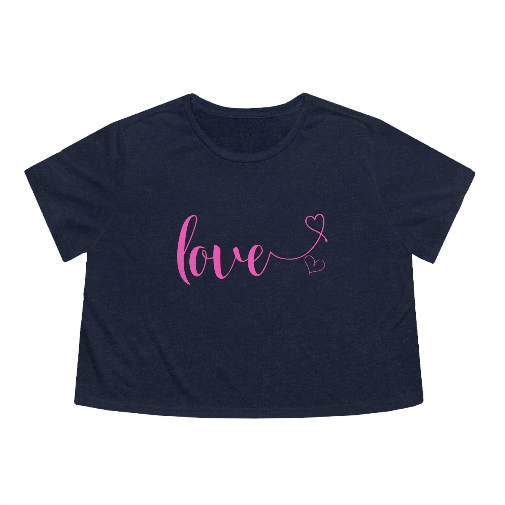 LOVE Women&#39;s Flowy Cropped Tee - T&amp;L Apparel Store