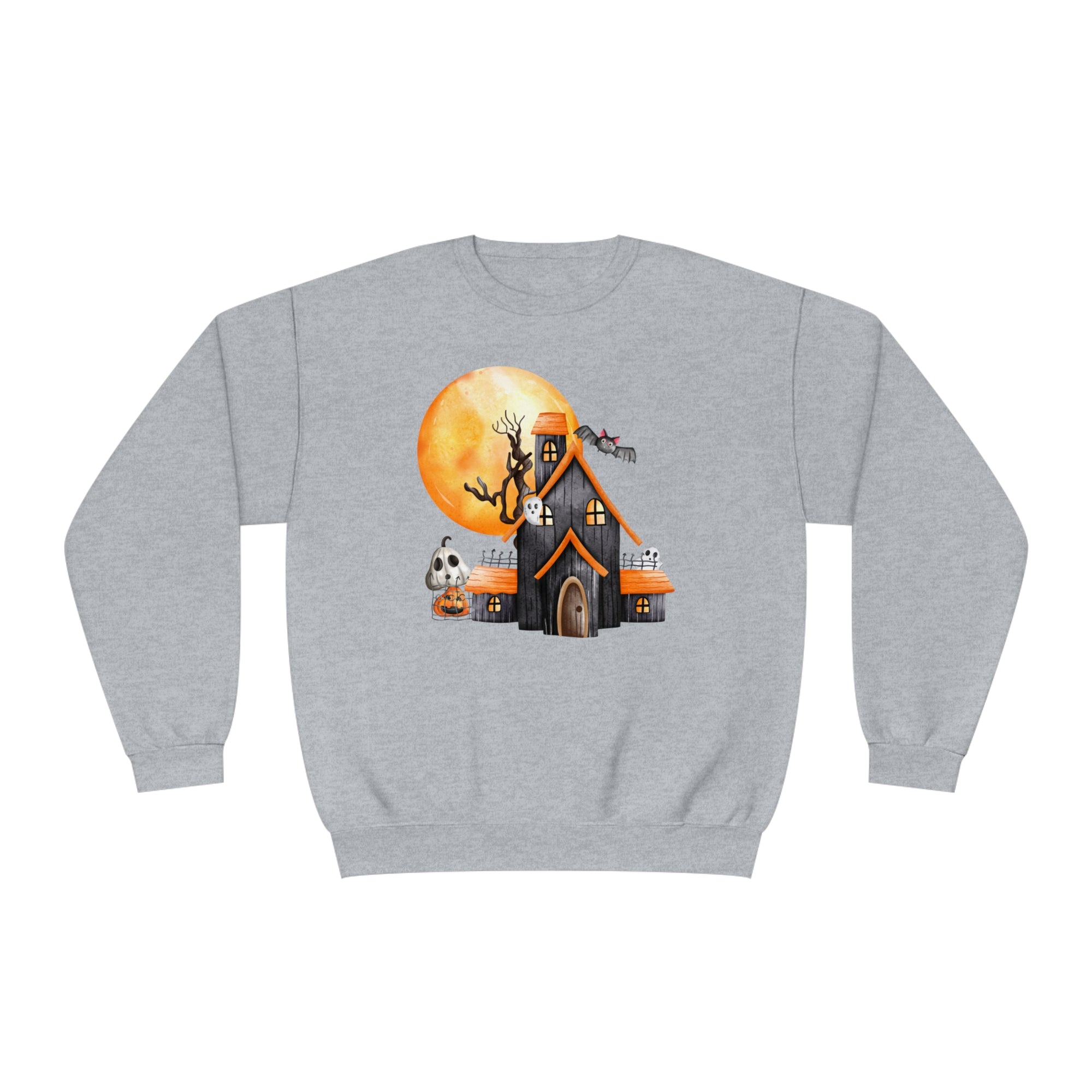 Haunted House - Unisex NuBlend® Crewneck Sweatshirt - T&amp;L Apparel Store