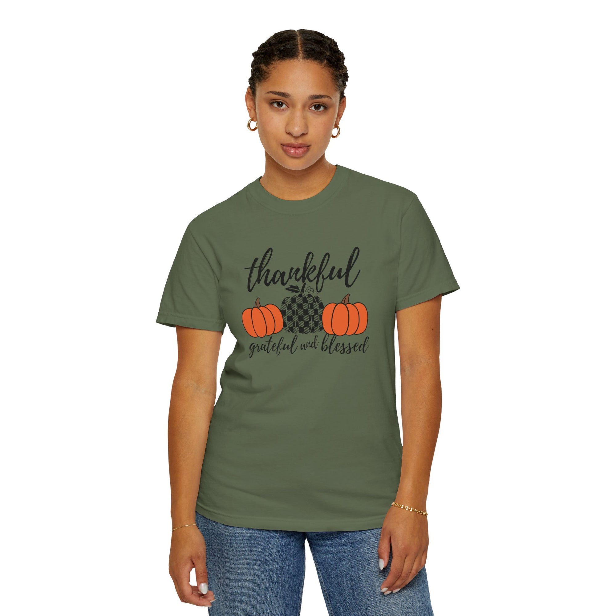 Thankful Grateful Blessed - Garment-Dyed T-shirt