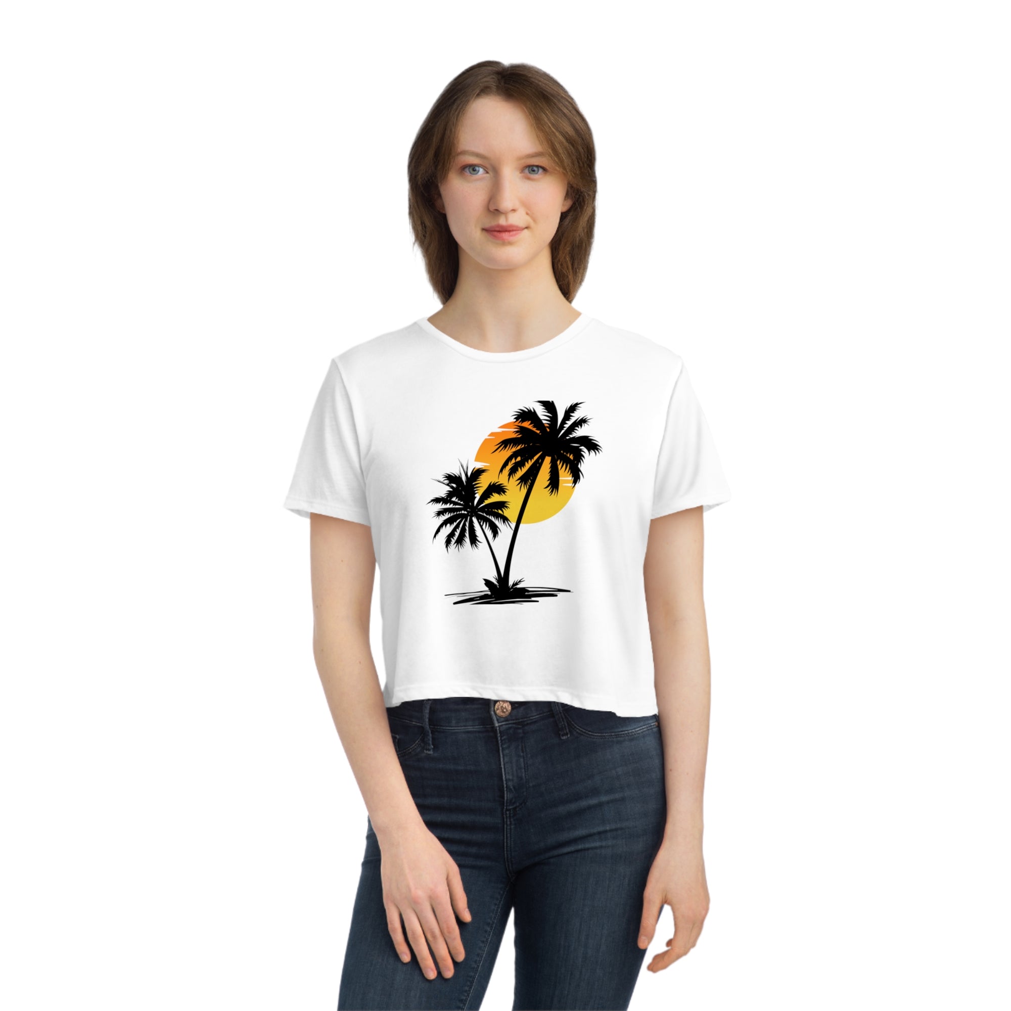 RELAX Women&#39;s Flowy Cropped Tee - T&amp;L Apparel Store