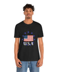 USA Men's Jersey Short Sleeve Tee Shirt - T&L Apparel Store