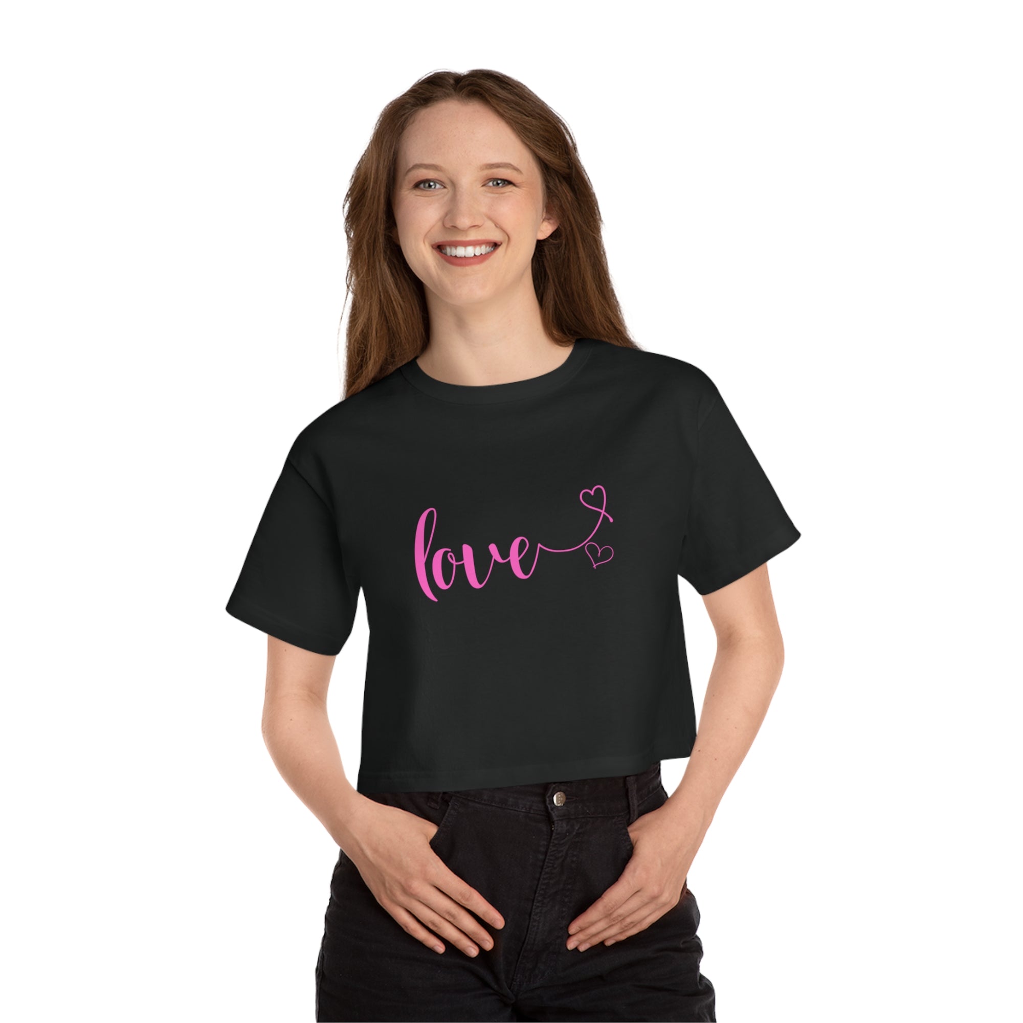 LOVE Women's Heritage Cropped T-Shirt - T&L Apparel Store