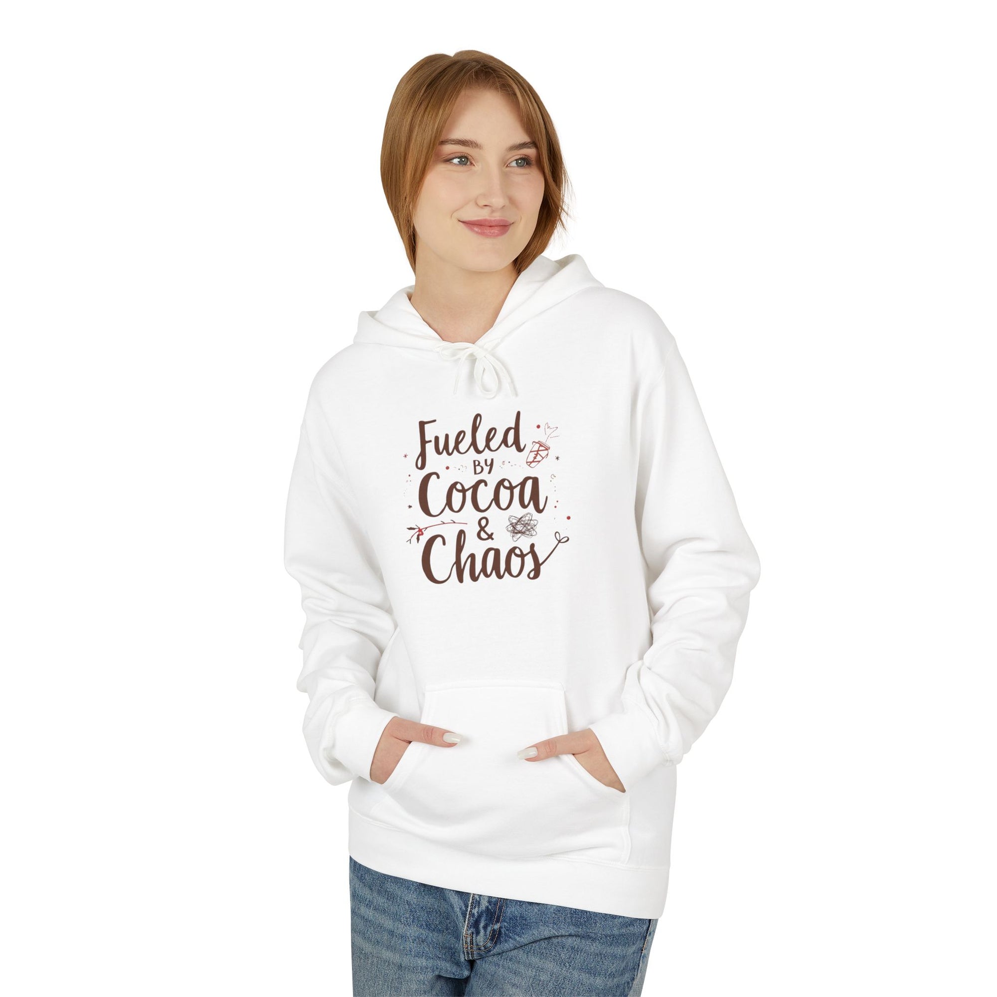 Fueled by Coffee &amp; Chaos Hoodie — Funny Mom/Caregiver Gift