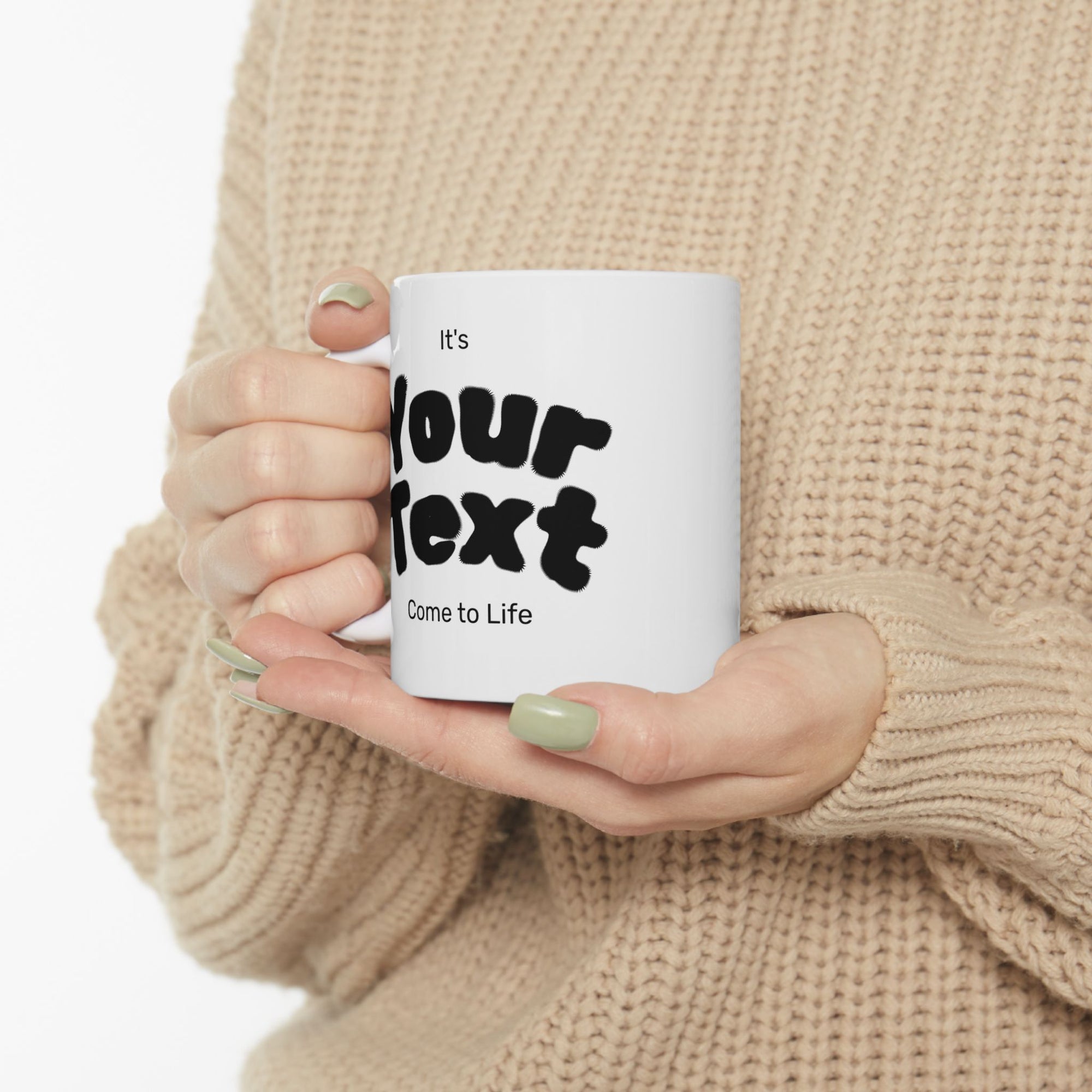Personalized Ceramic Mug with Inspirational Quotes - Custom Gift for Coffee Lovers