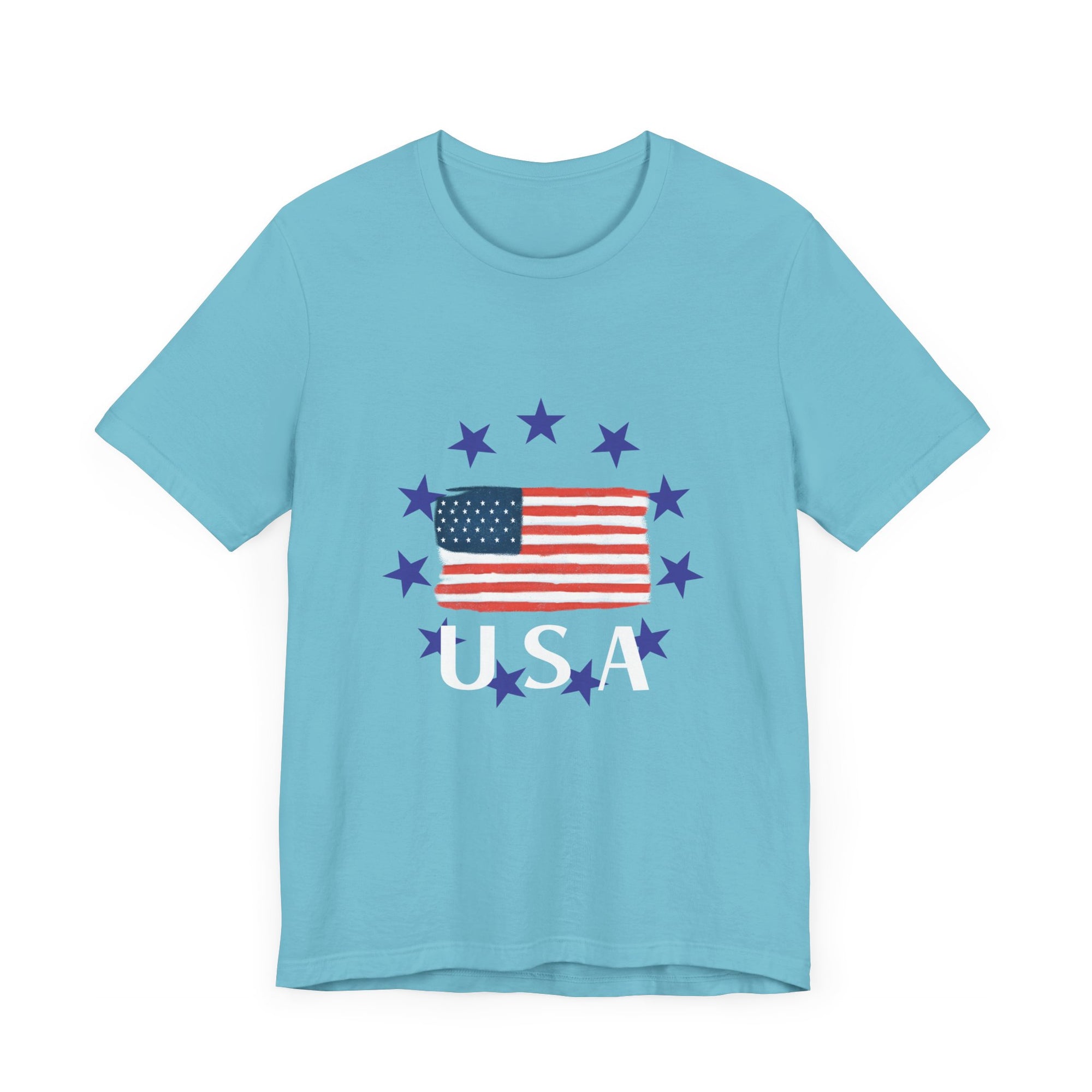 USA Men's Jersey Short Sleeve Tee Shirt - T&L Apparel Store