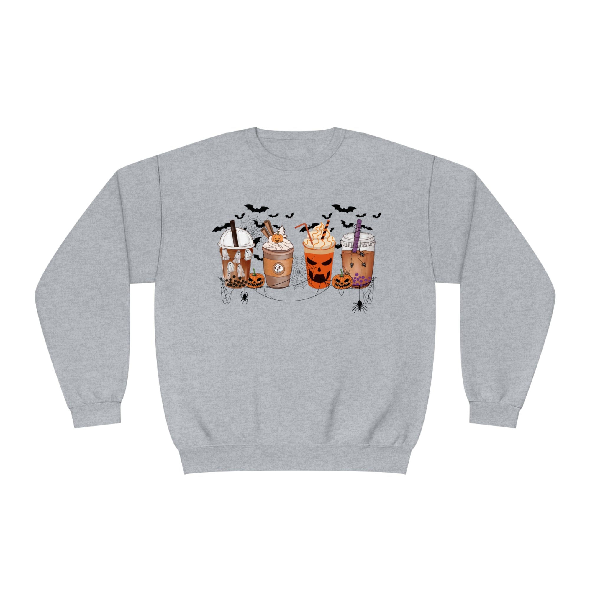 Halloween Coffee Time - Unisex NuBlend® Crewneck Sweatshirt - T&amp;L Apparel Store