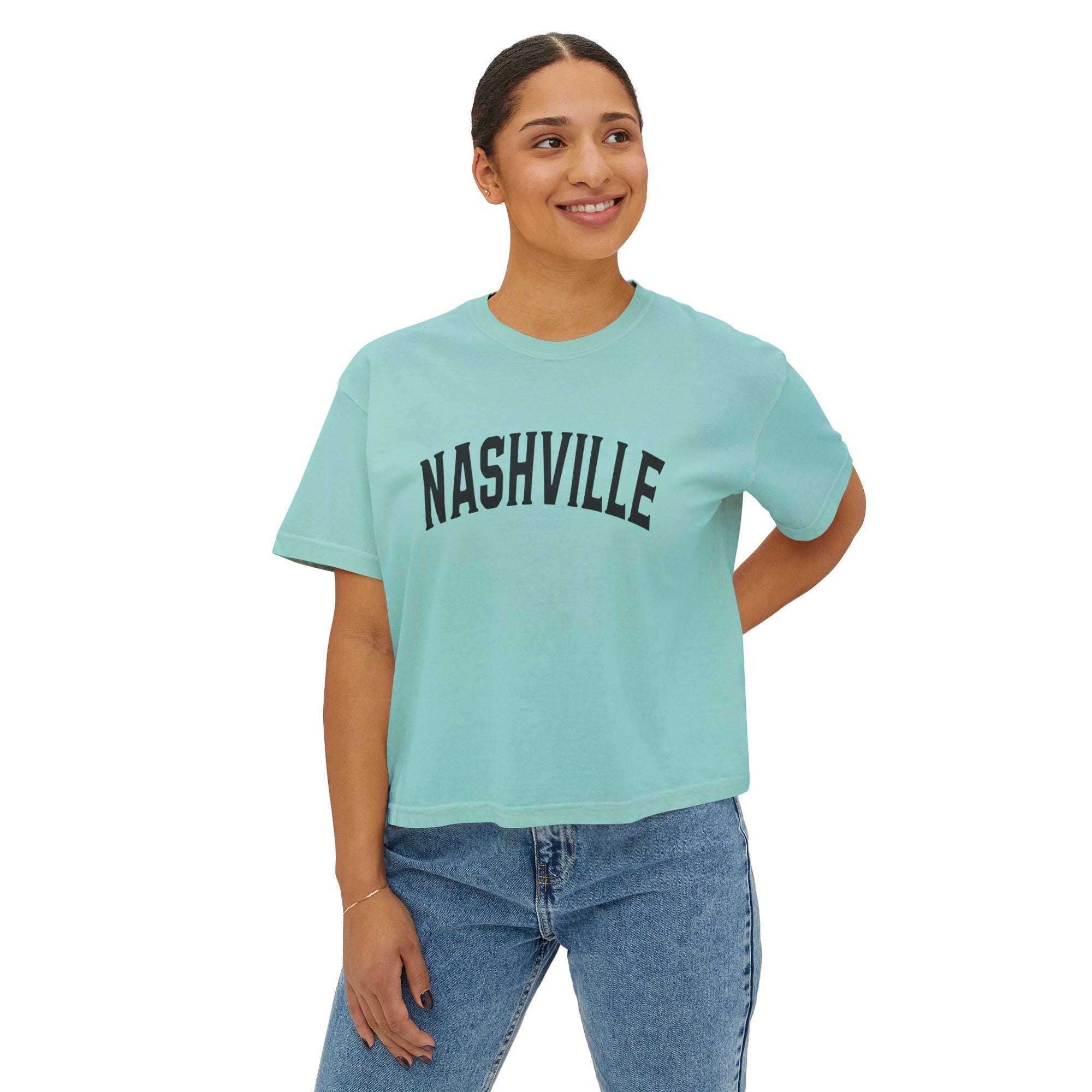 NASHVILLE Women&#39;s Boxy Tee - T&amp;L Apparel Store