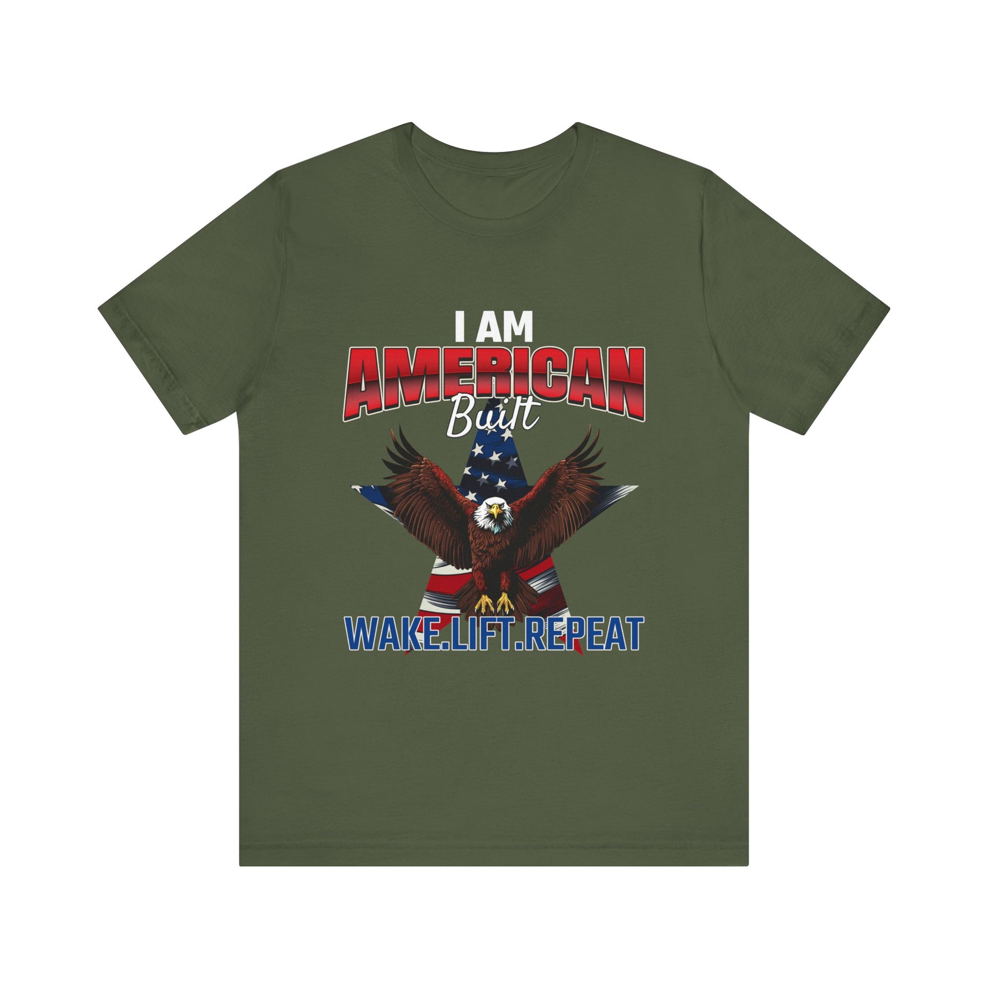 AMERICAN BUILT Men's Jersey Short Tee Shirt - T&L Apparel Store