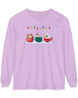 Long Sleeve T-Shirt Christmas Cheers Coffee Time Unisex