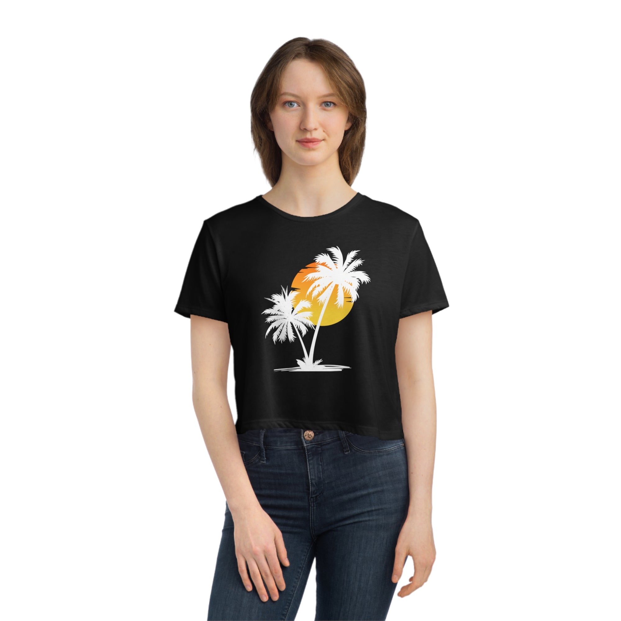 RELAX Women&#39;s Flowy Cropped Tee - T&amp;L Apparel Store