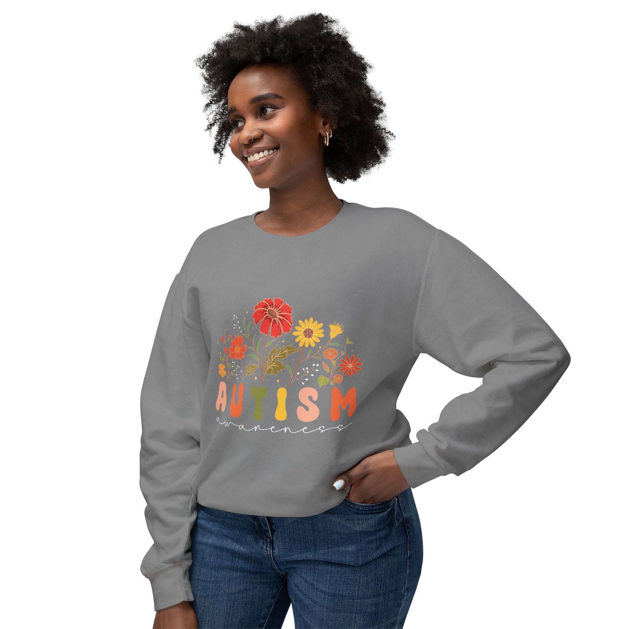 AUTISM Awareness Unisex Lightweight Crewneck Sweatshirt - T&amp;L Apparel Store