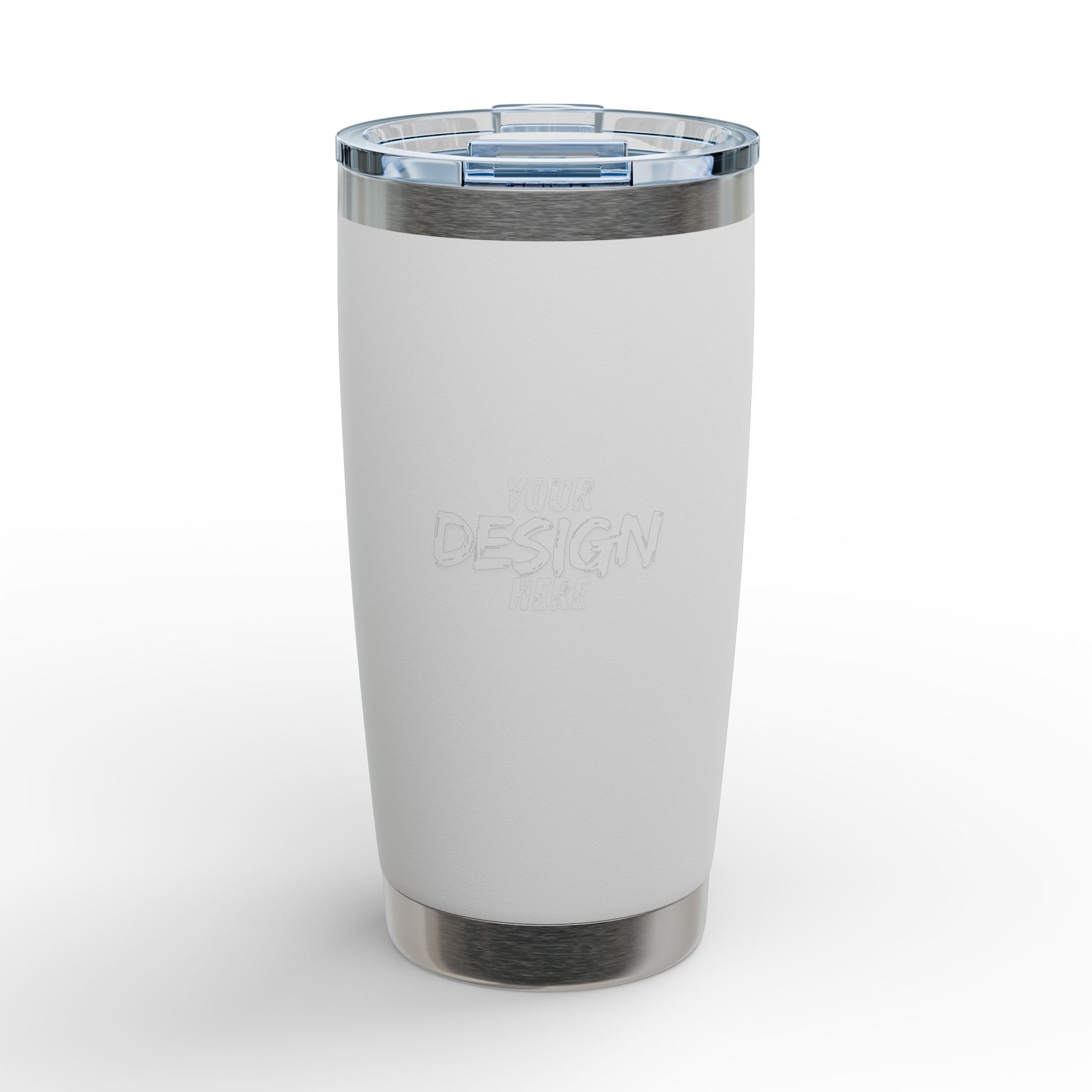 Engraved 20oz Riva Tumbler — Personalized Stainless Travel Cup White 20oz Mug
