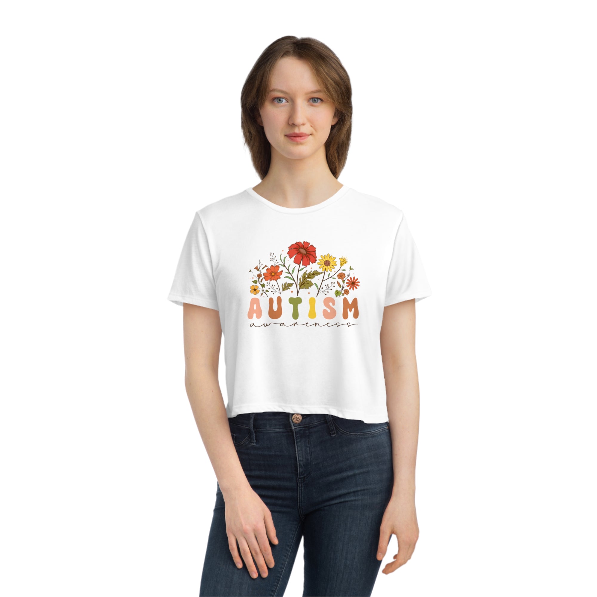 Autism Awareness - Women&#39;s Cropped Tee- T&amp;L Apparel Store