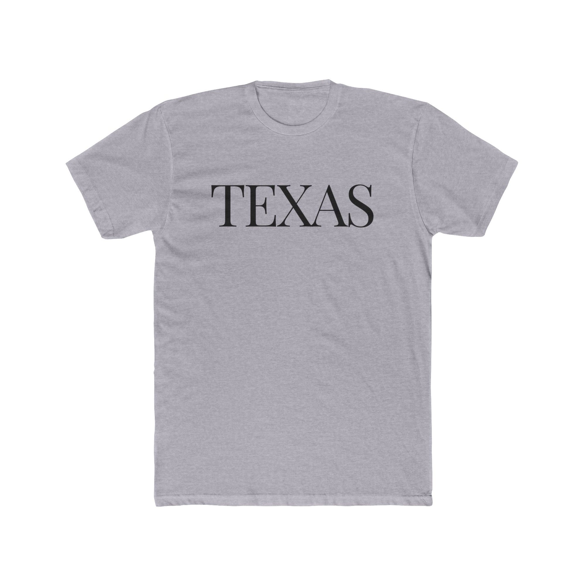 TEXAS Men's Cotton Crew Tee Shirt - T&L Apparel Store