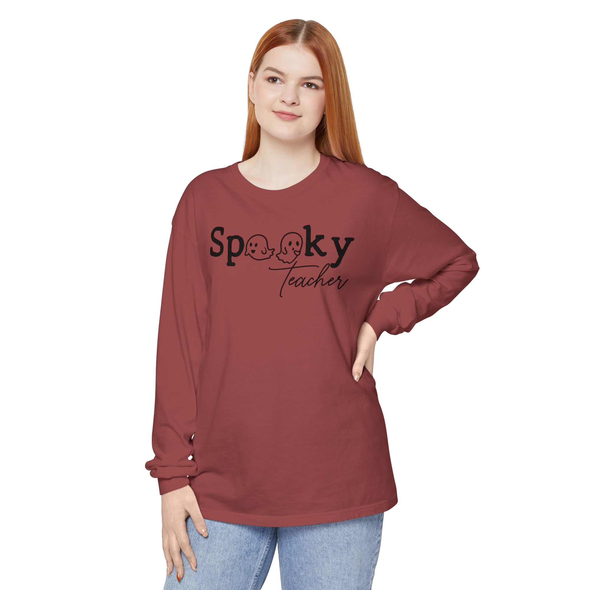 Spooky Teacher Unisex Long Sleeve T-Shirt