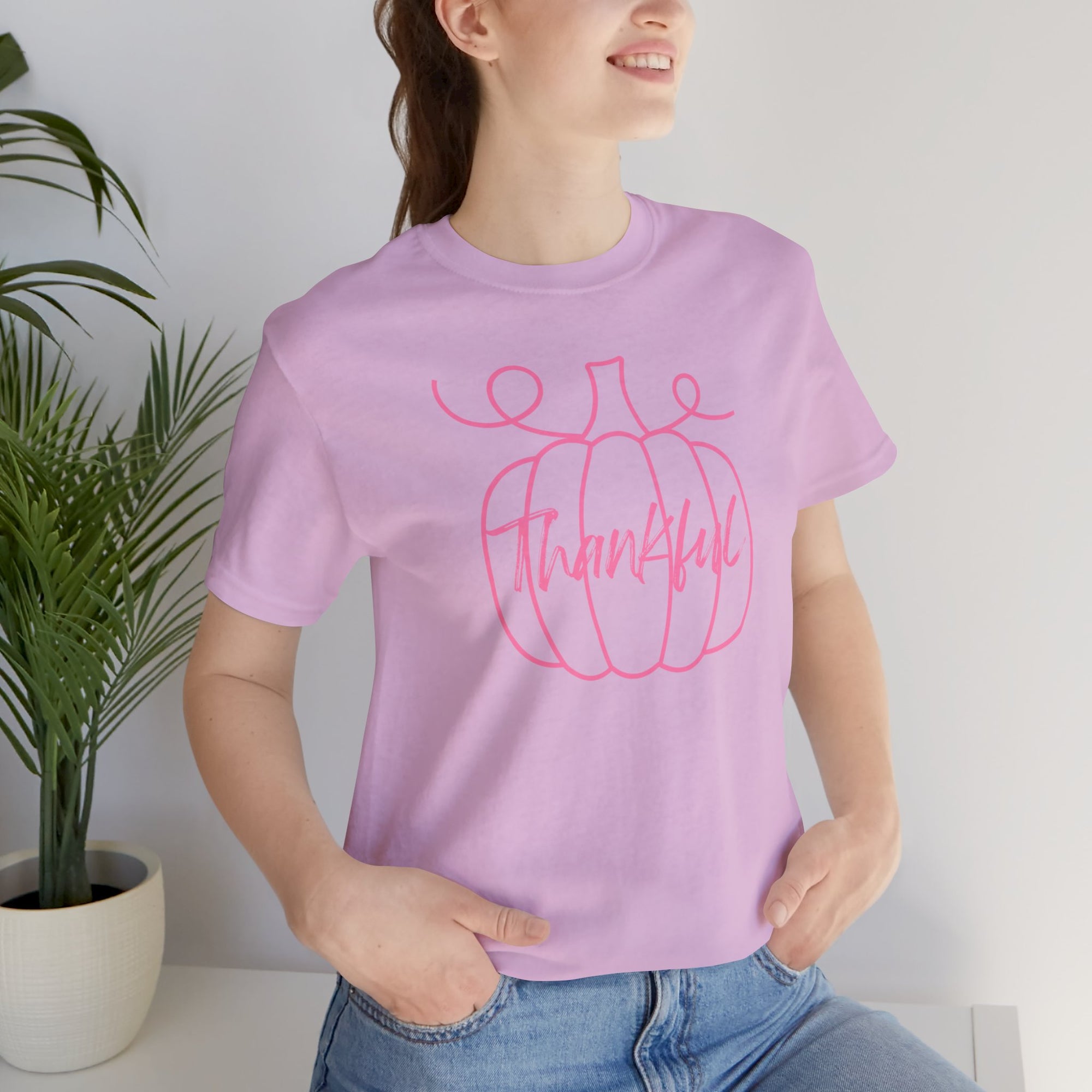 Pink Thankful - Women&#39;s Cancer Awareness Tee