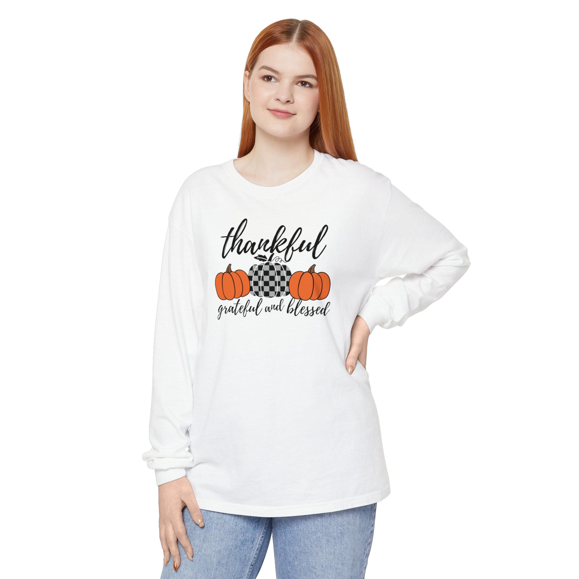 Thankful Grateful Blessed -Unisex Long Sleeve T-Shirt