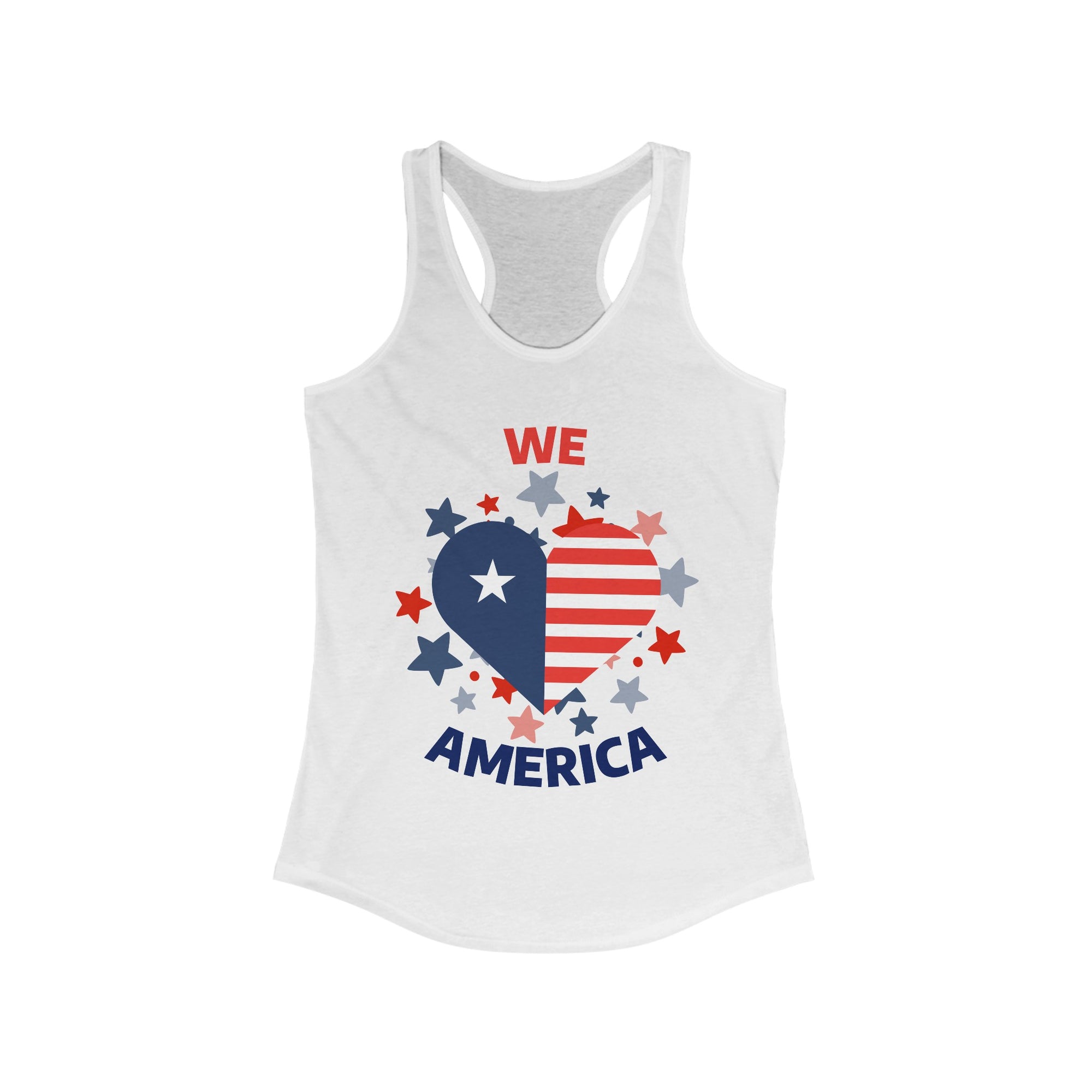 WE LOVE AMERICA Women's Racerback Tank - T&L Apparel Store