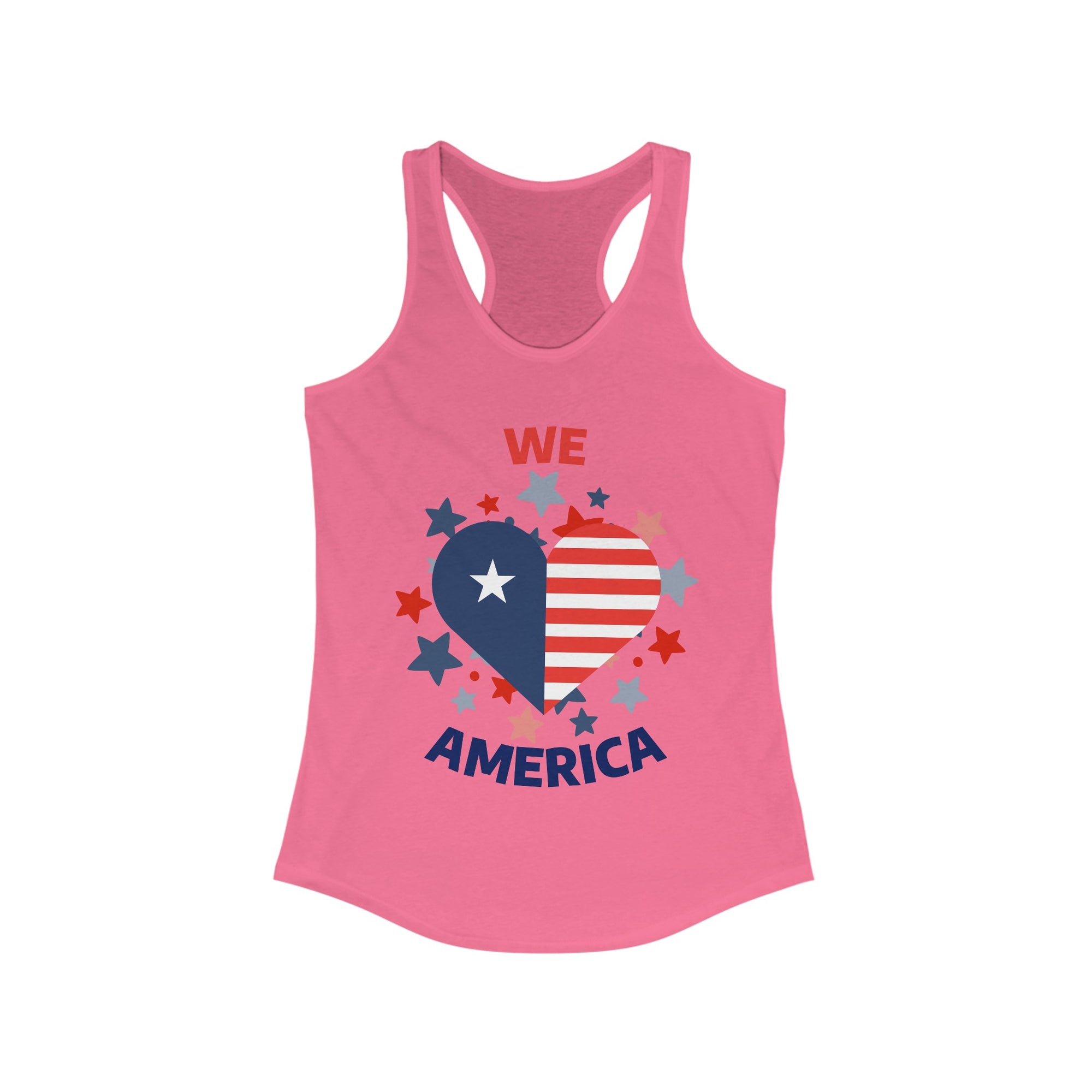 WE LOVE AMERICA Women's Racerback Tank - T&L Apparel Store