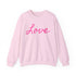 Valentine Love Women's Sweatshirt Light Pink Sweatshirt