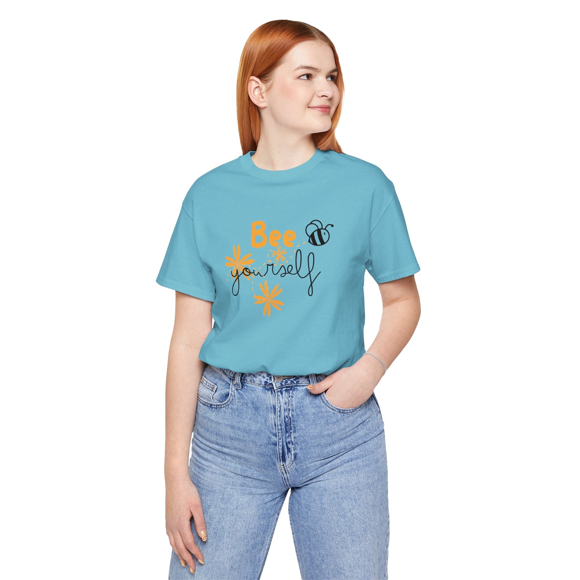 BEE YOURSELF Women&#39;s Relax Fit Short Sleeve Tee - T&amp;L Apparel Store