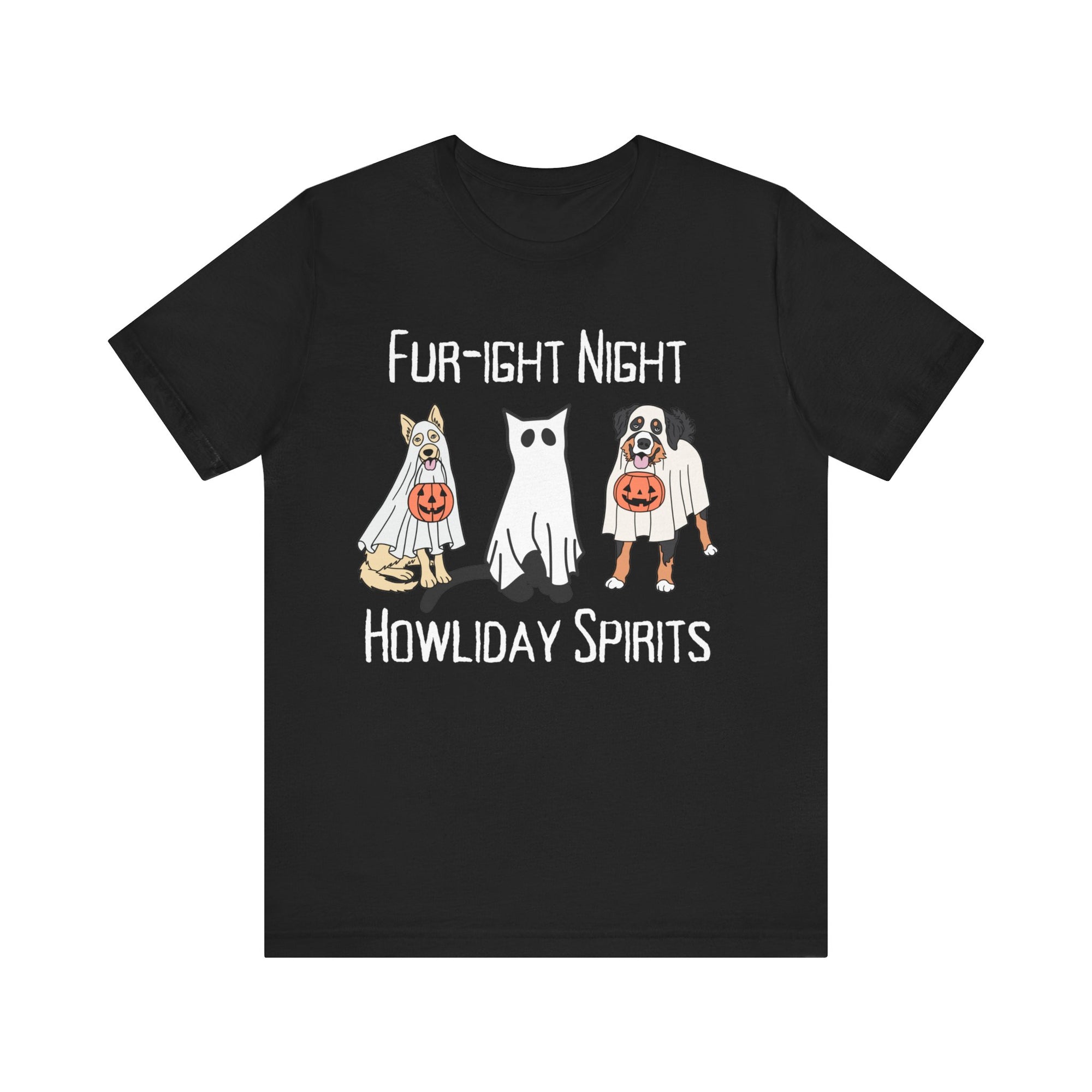 Fur-ight Night Howliday Spirit - Unisex Relax Jersey Short Sleeve Tee - T&amp;L Apparel Store