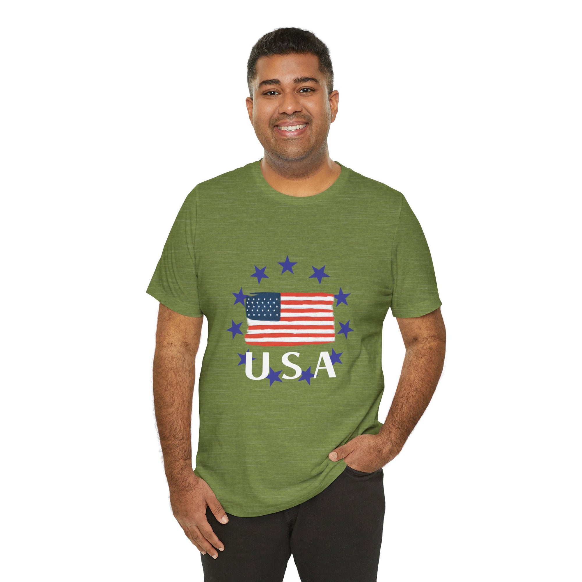 USA Womens Jersey Short Sleeve Tee Shirt - T&amp;L Apparel Store