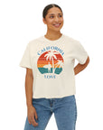 California Love - Women's Cropped Boxy Tee Shirt - T&L Apparel Store